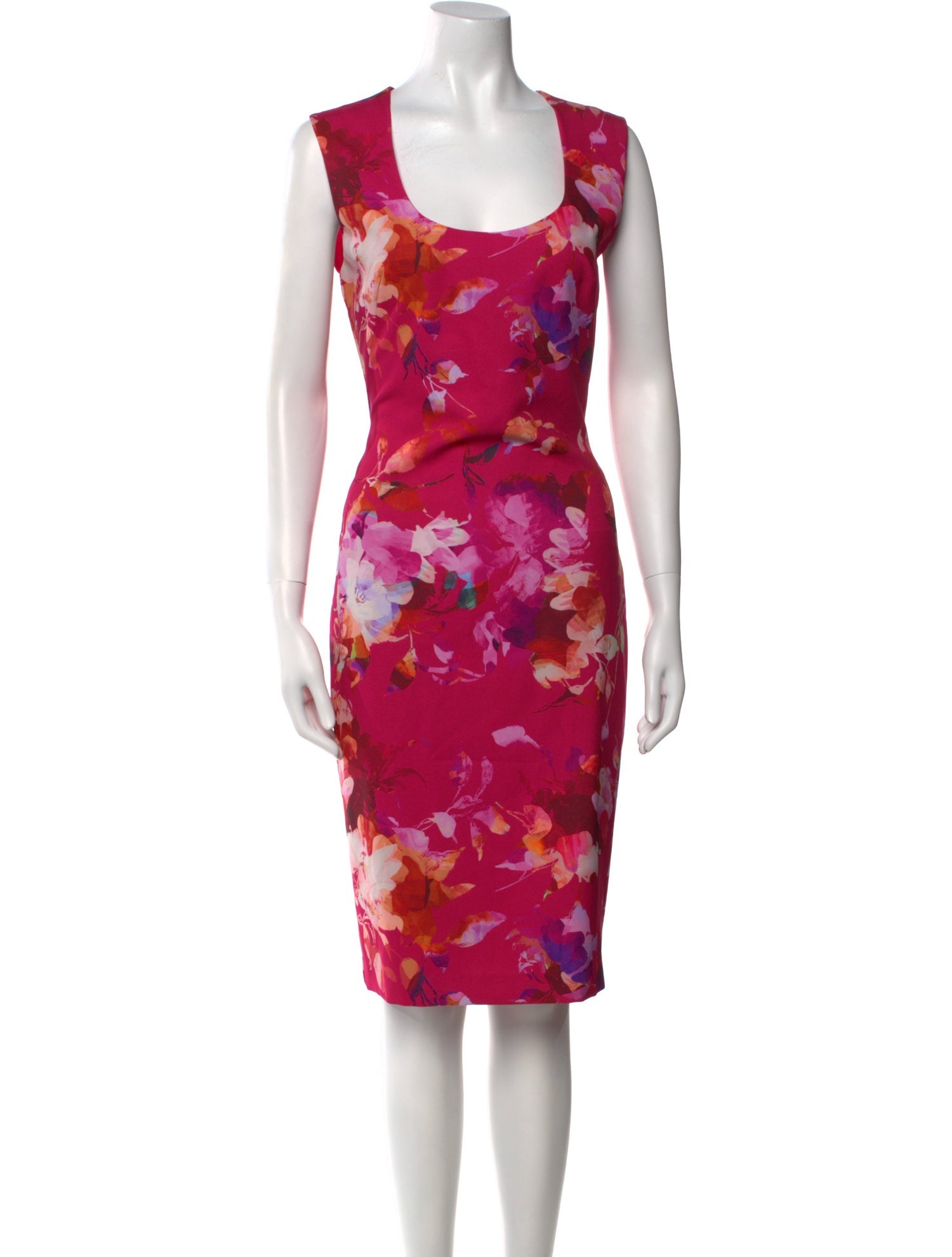 Black Halo Floral Print Midi Length Dress w/ Tags