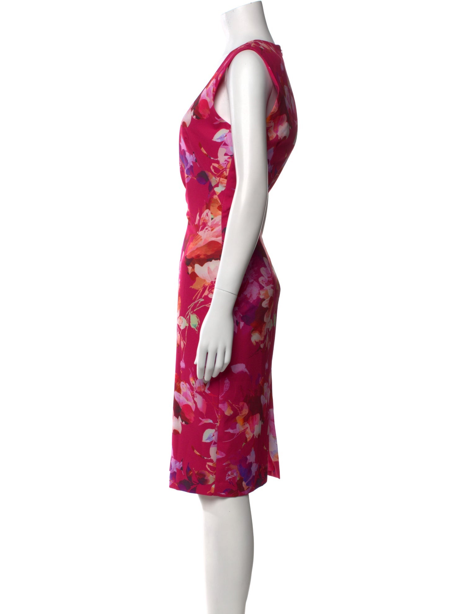 Black Halo Floral Print Midi Length Dress w/ Tags