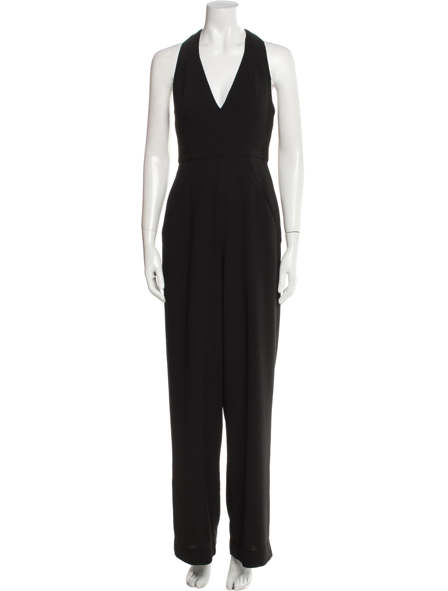 Black Halo V-Neck Jumpsuit