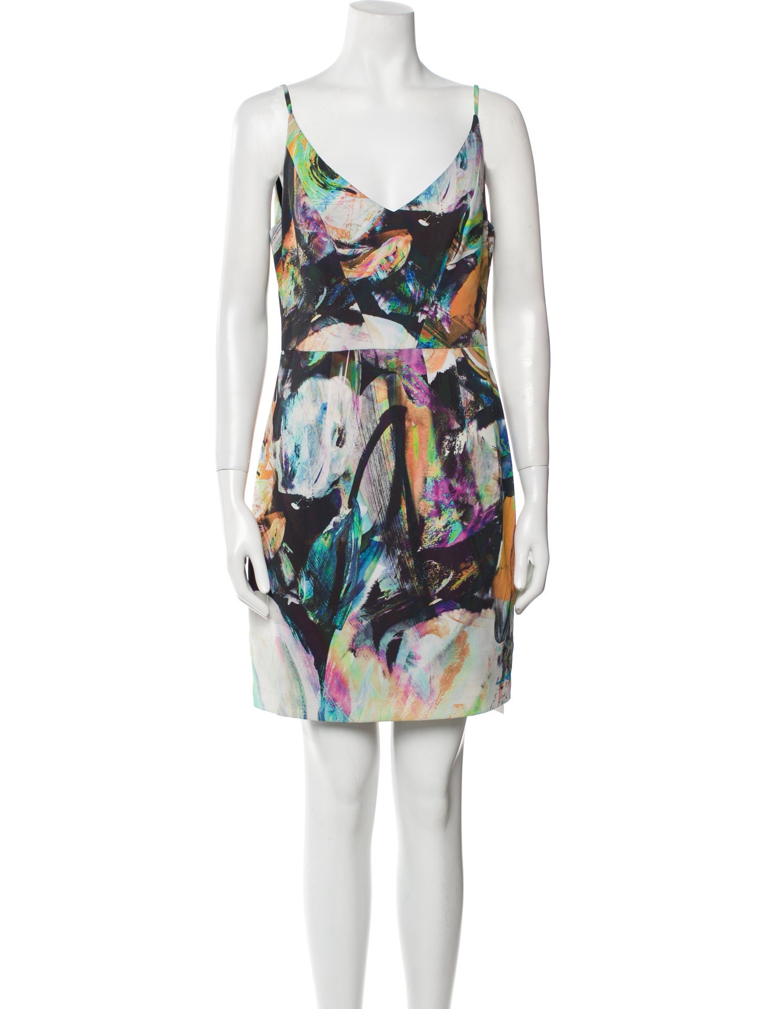 Black Halo Printed Mini Dress