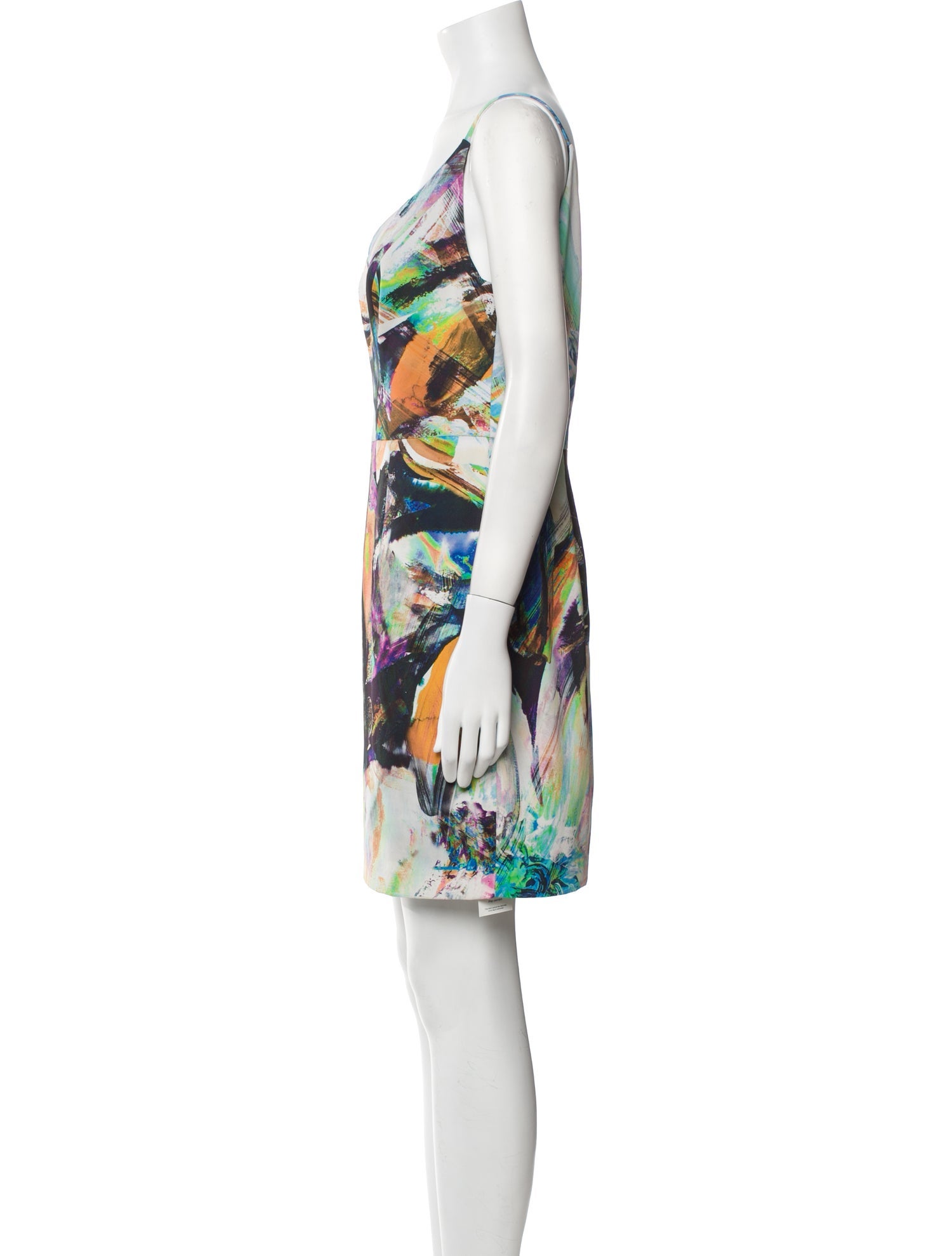 Black Halo Printed Mini Dress