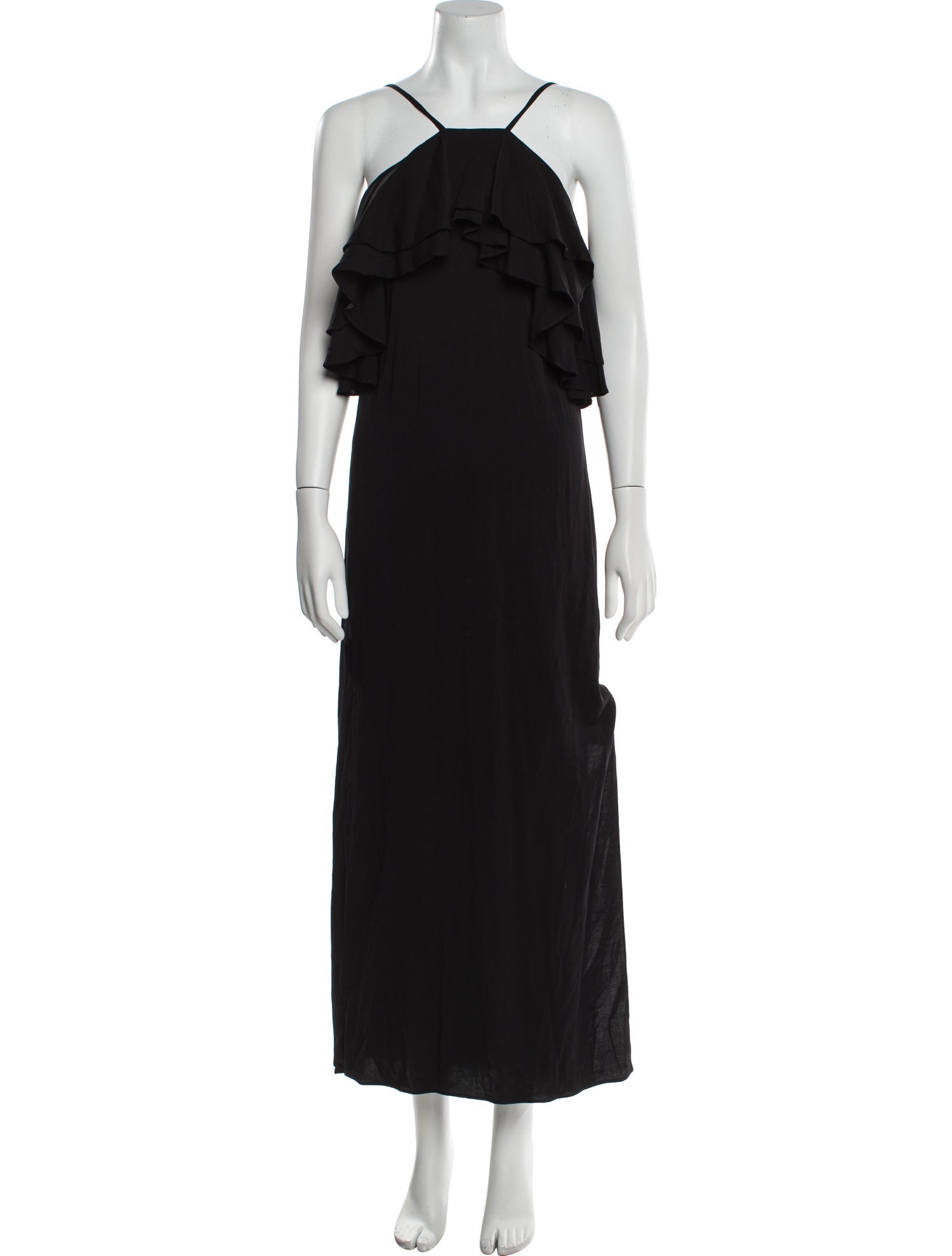 Black Halo Halterneck Midi Length Dress