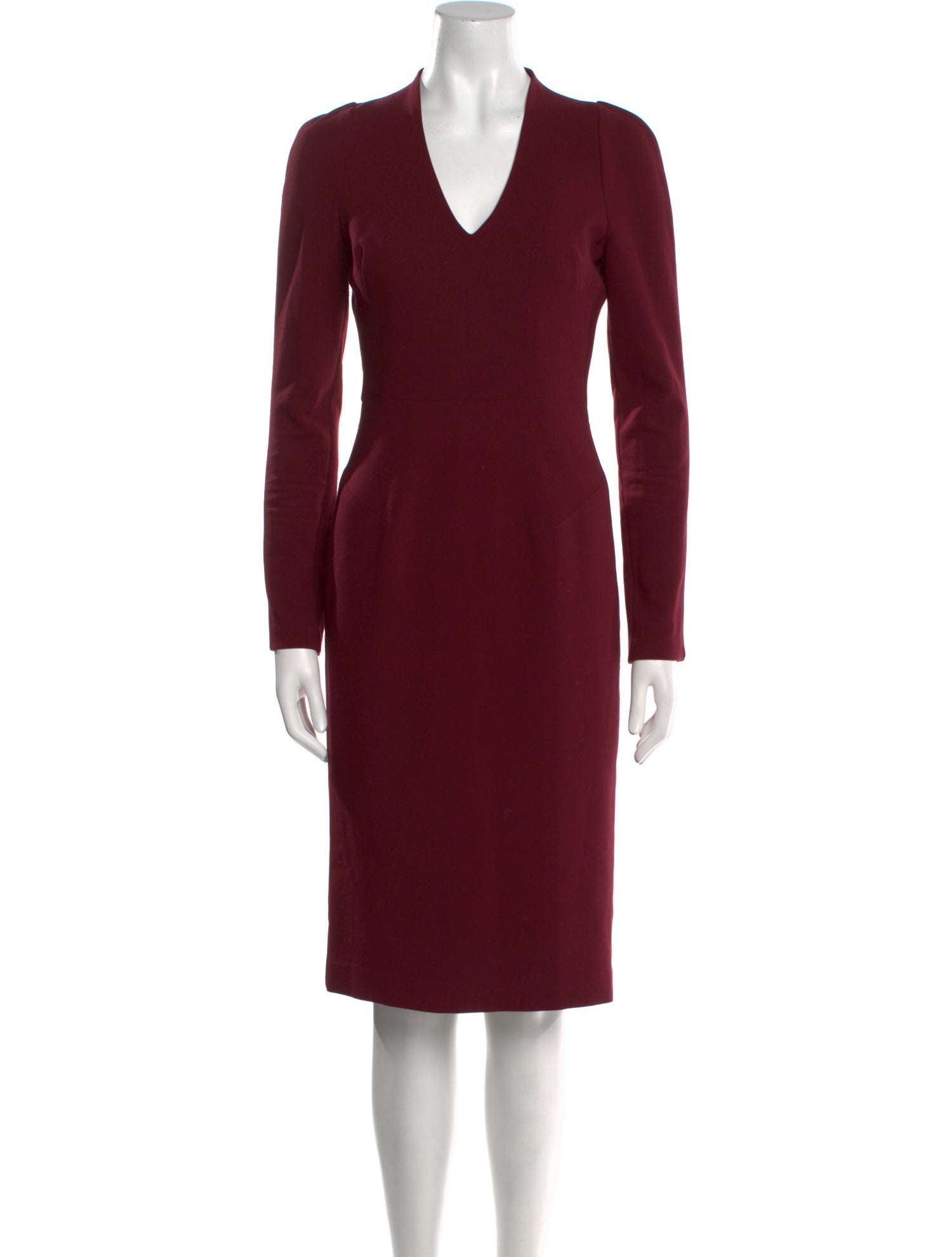 Black Halo V-Neck Midi Length Dress