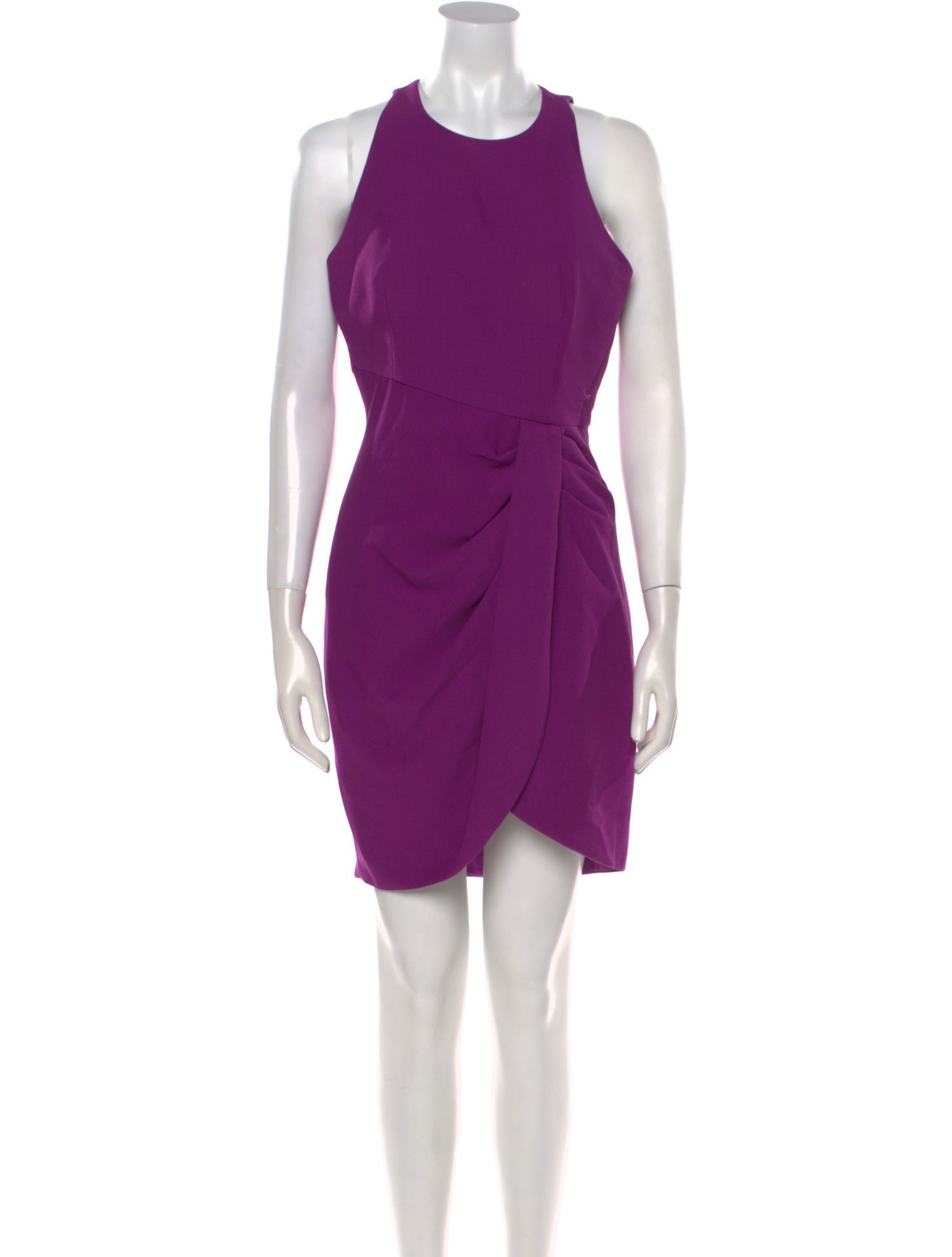 Black Halo Crew Neck Mini Dress