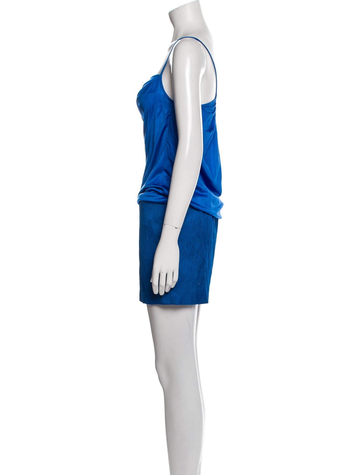 Black Halo Cowl Neck Mini Dress