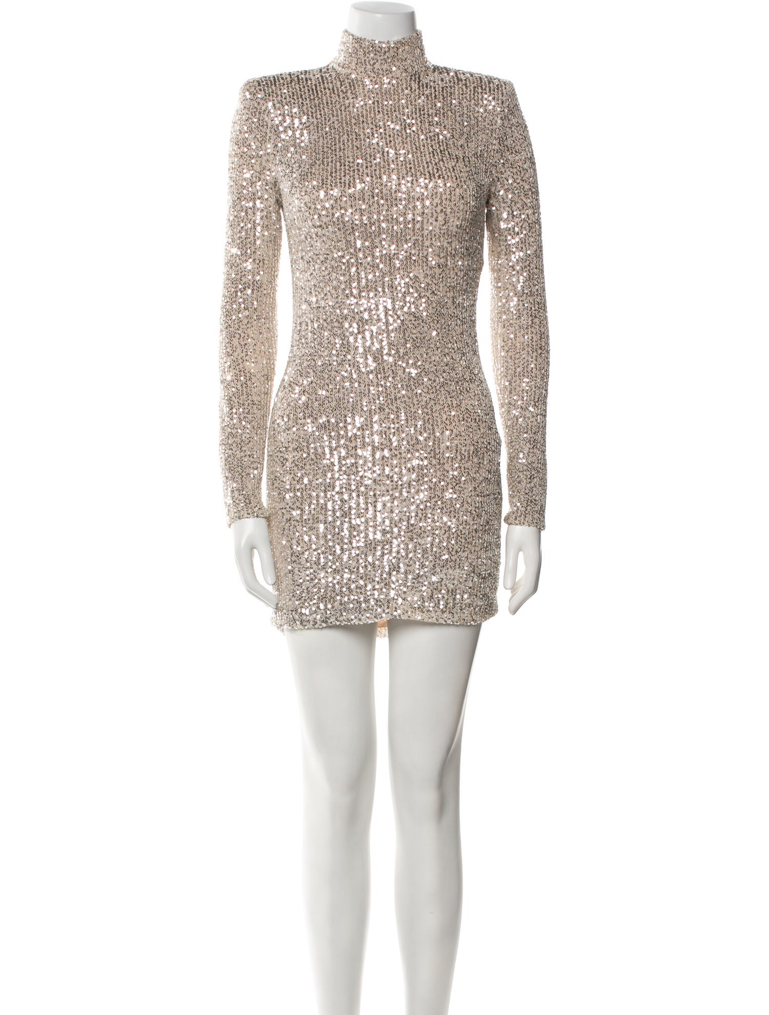 Black Halo Turtleneck Mini Dress