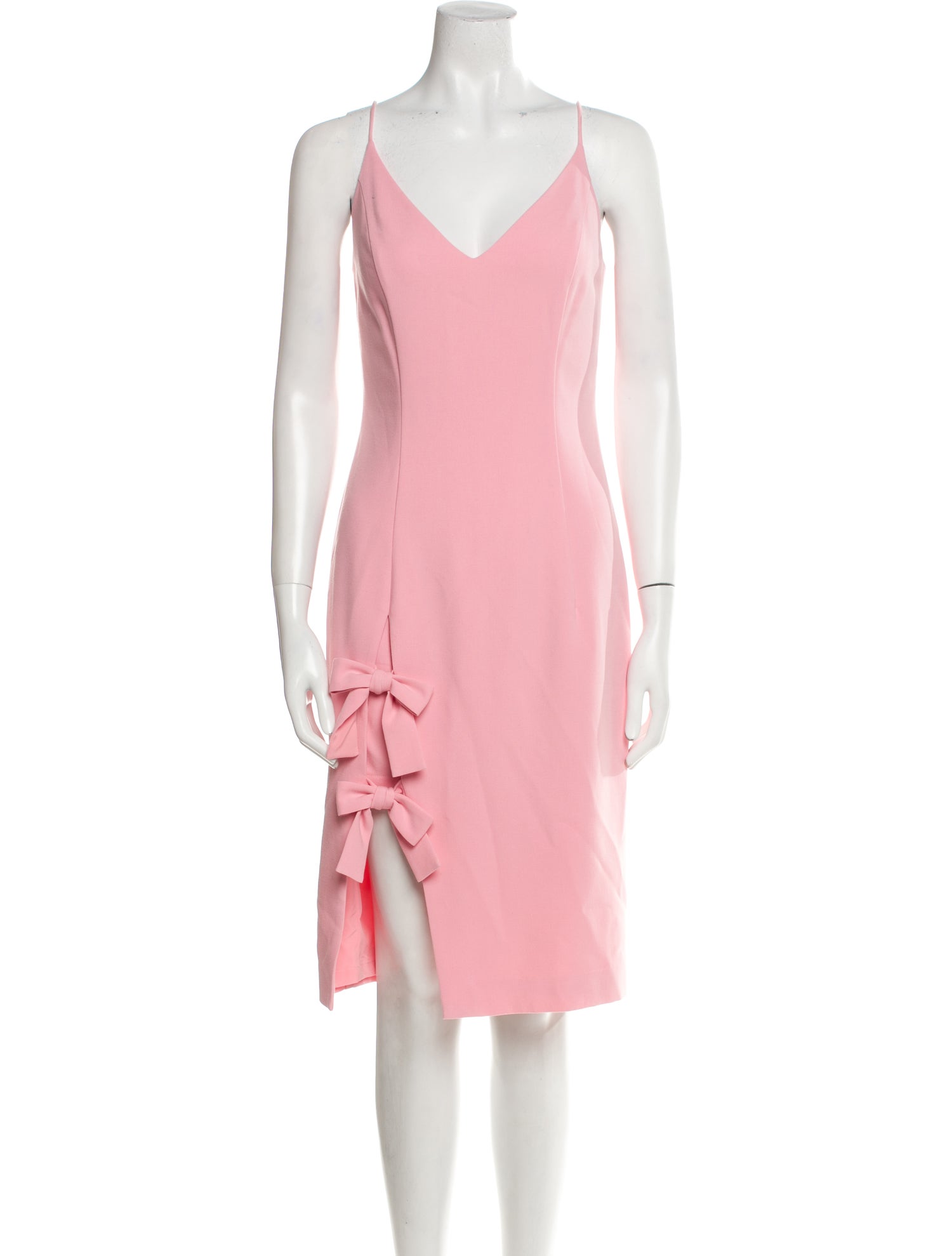 Black Halo V-Neck Knee-Length Dress