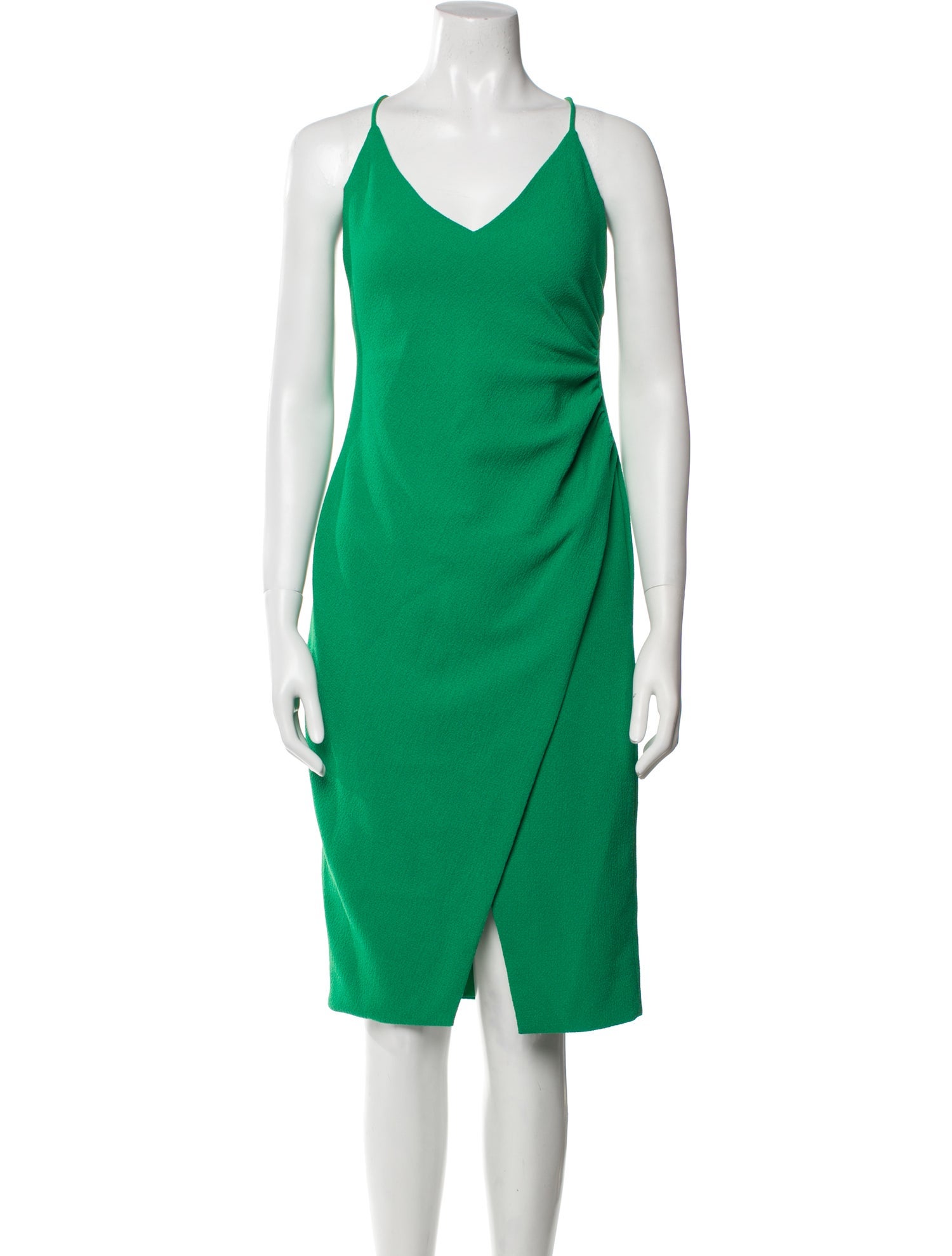 Black Halo V-Neck Knee-Length Dress