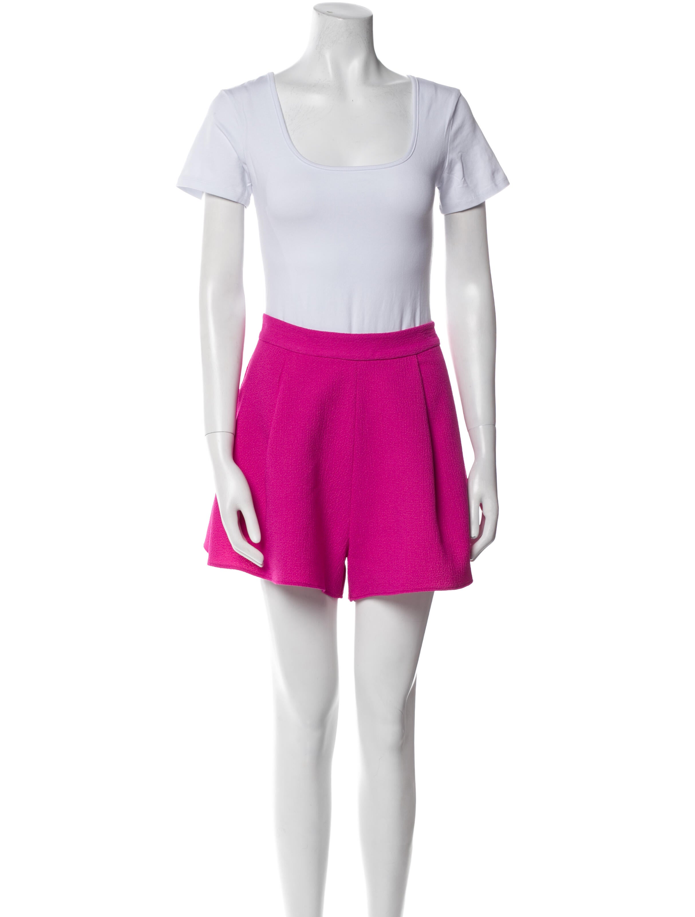 Black Halo Pleated Accents Short Set