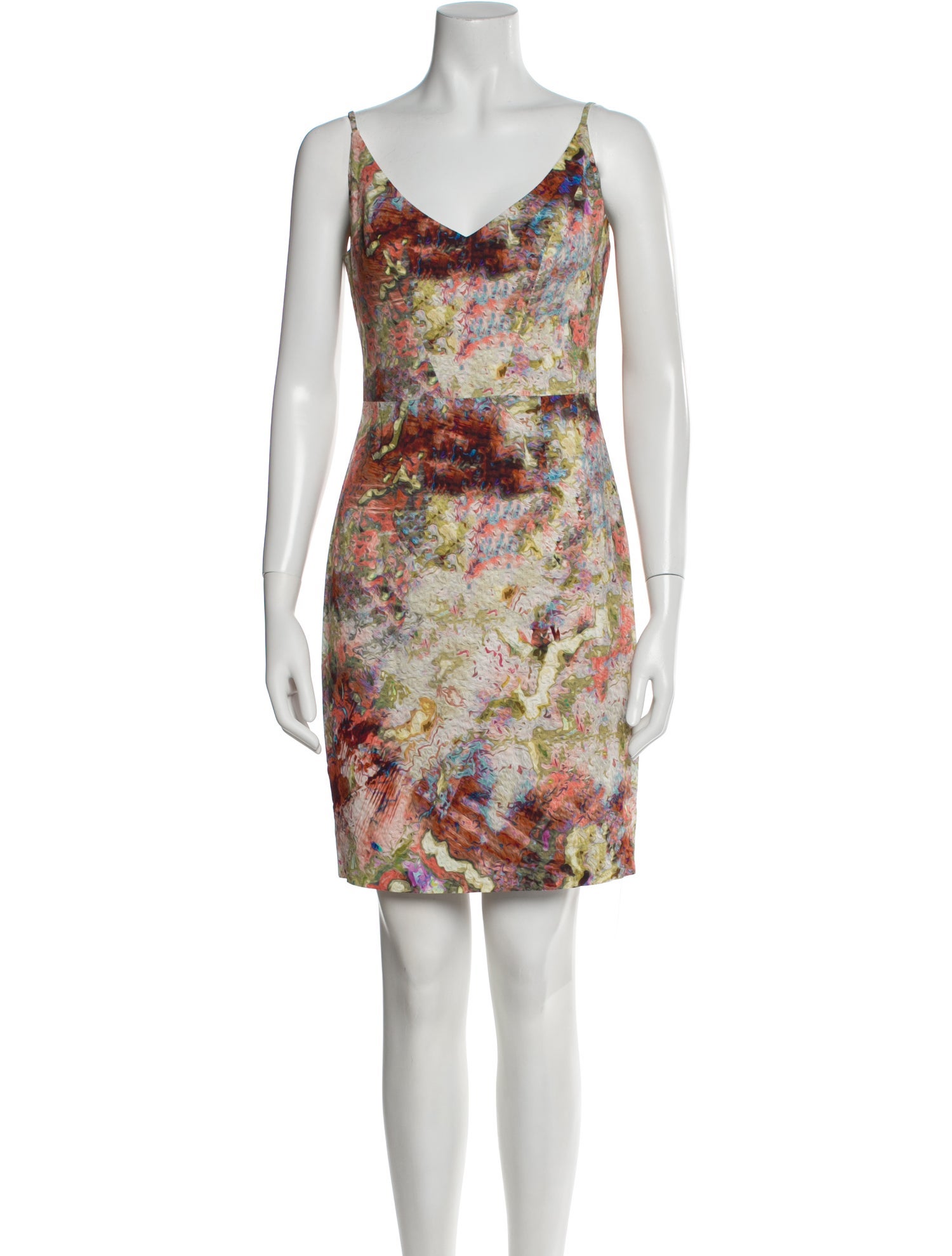 Black Halo Printed Mini Dress