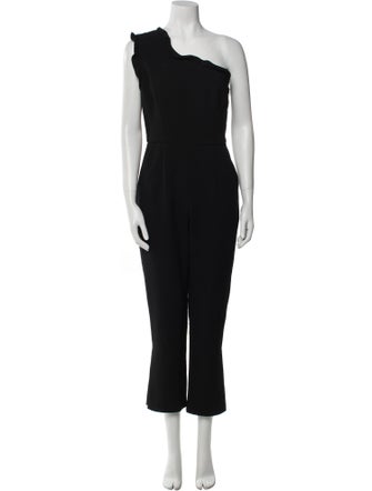 Black Halo One-Shoulder Jumpsuit
