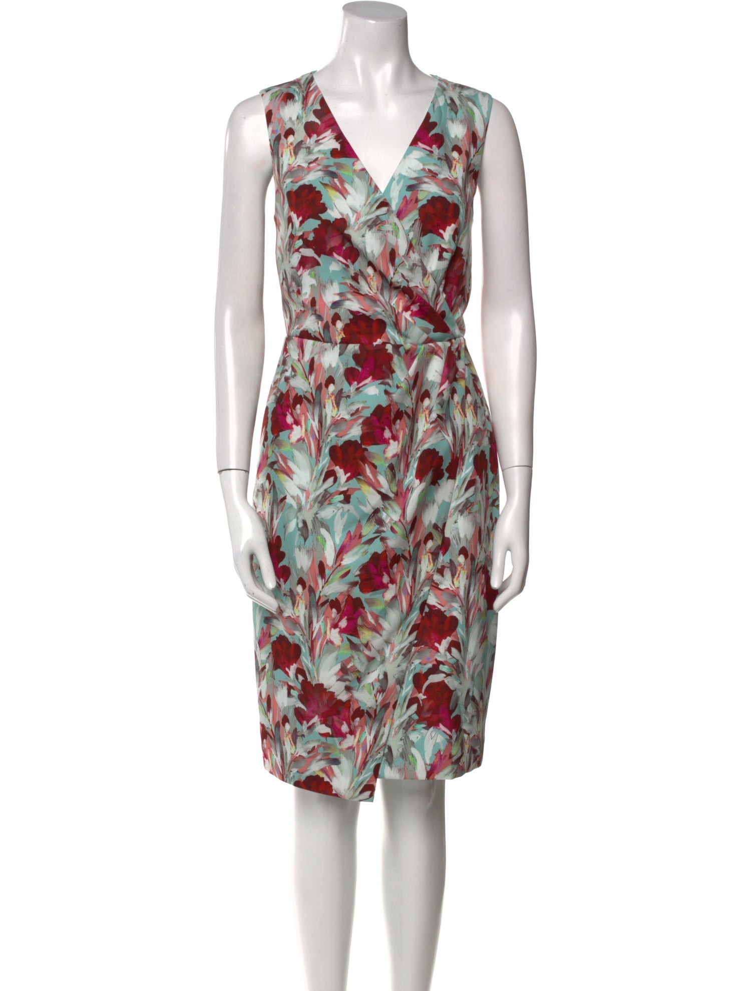 Black Halo Floral Print Knee-Length Dress w/ Tags