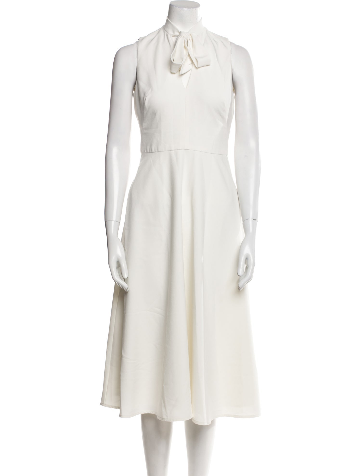 Black Halo Crew Neck Midi Length Dress