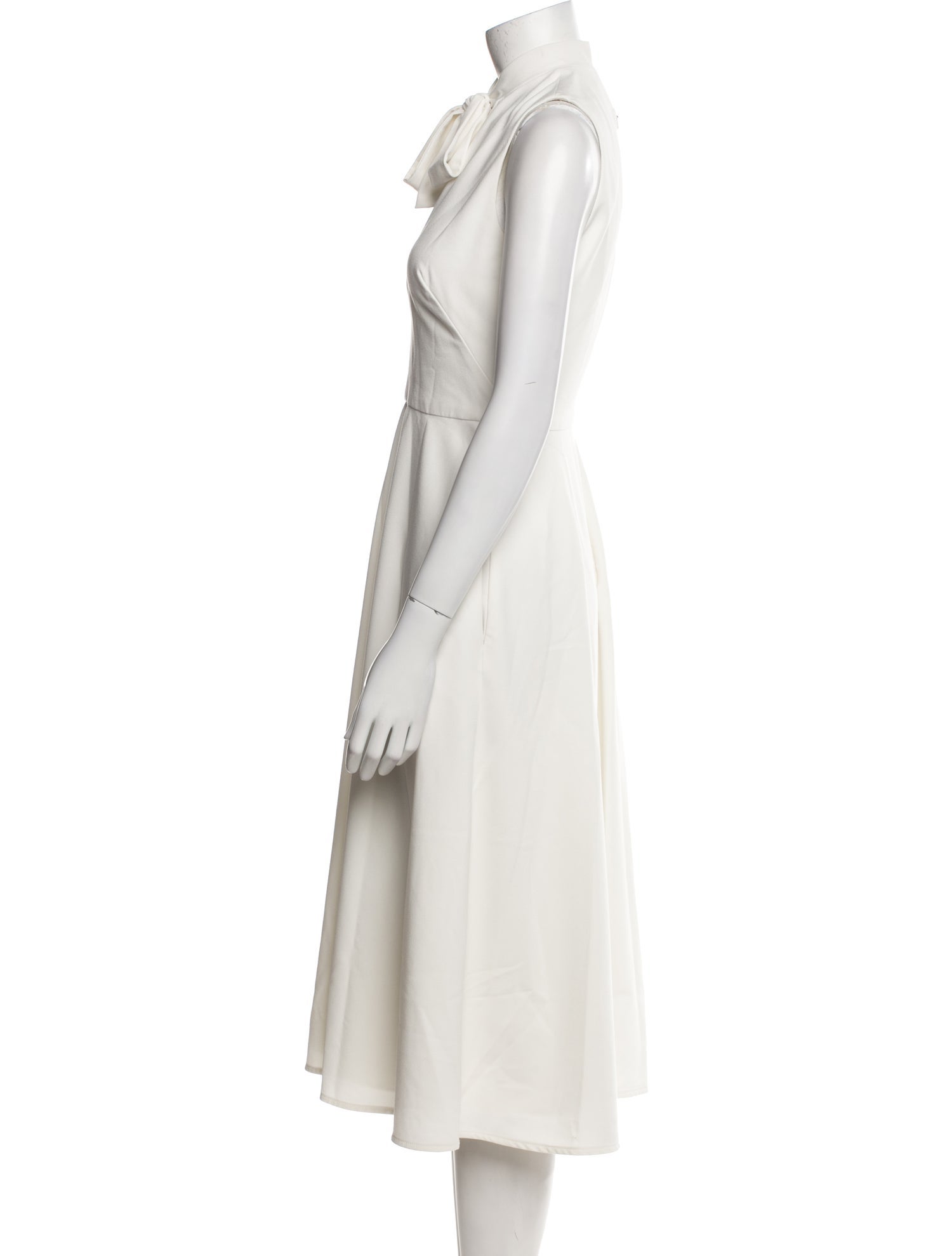 Black Halo Crew Neck Midi Length Dress