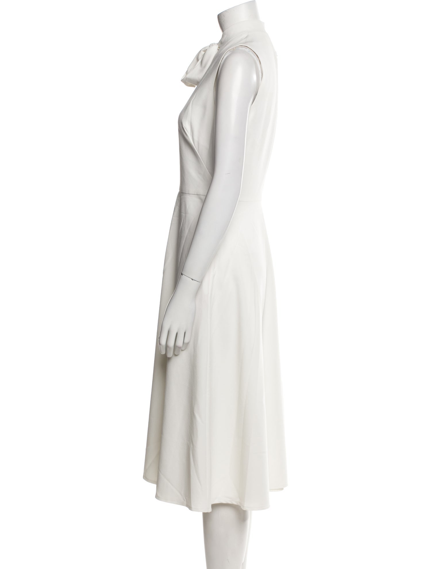 Black Halo Crew Neck Midi Length Dress