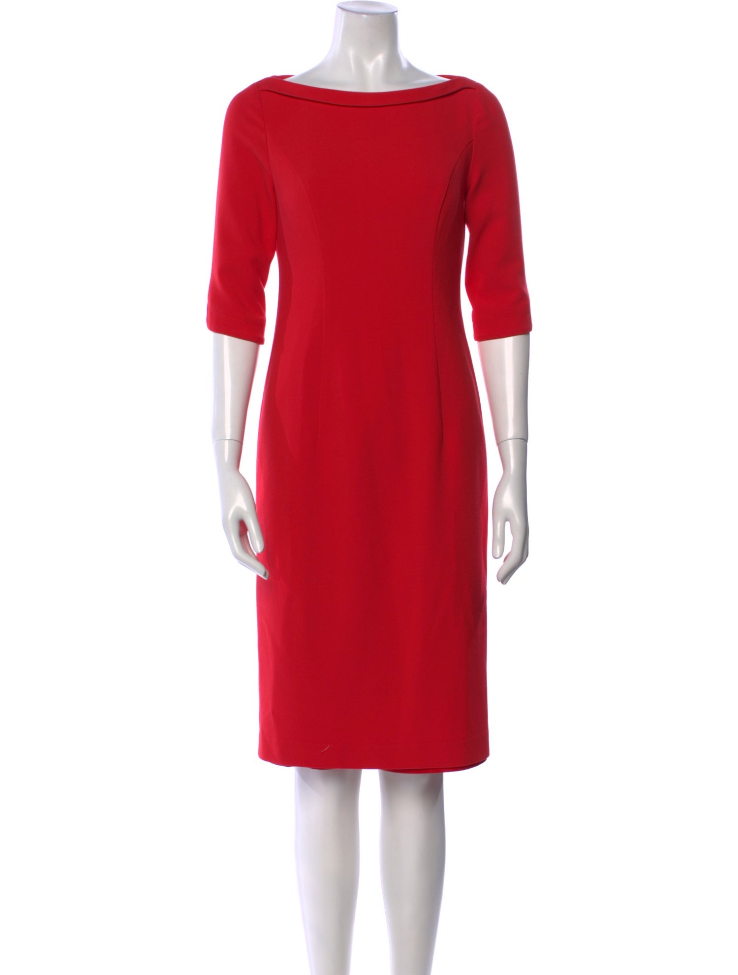 Black Halo Bateau Neckline Knee-Length Dress