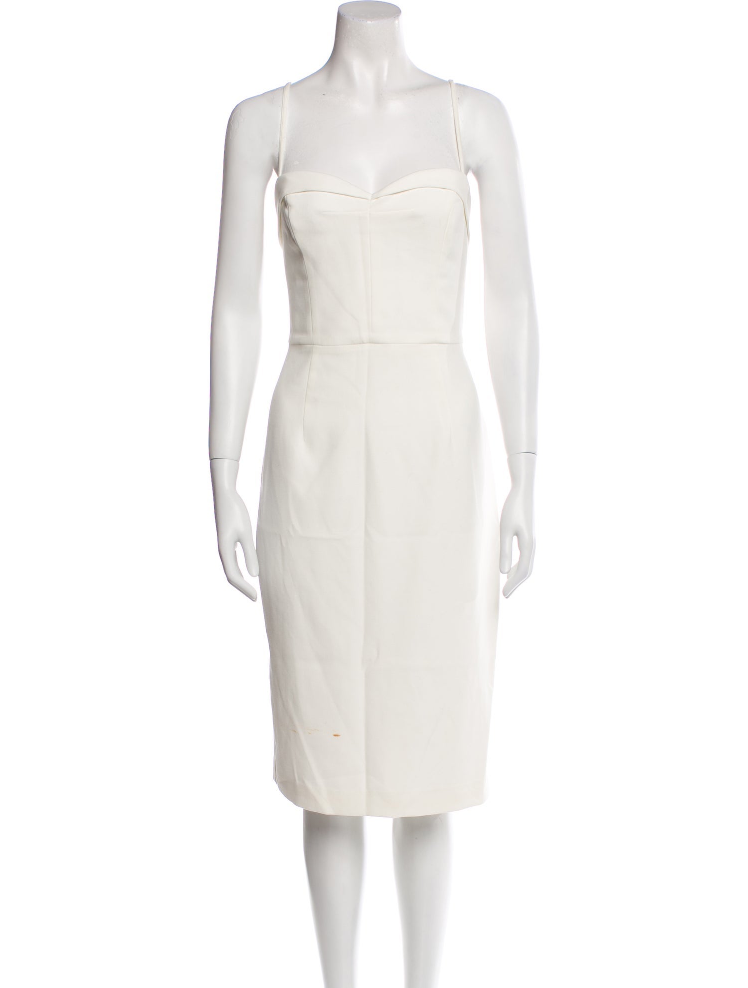 Black Halo Square Neckline Midi Length Dress