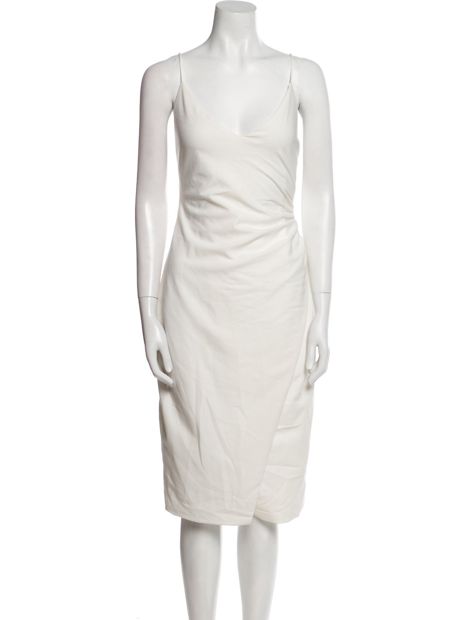 Black Halo Cowl Neck Knee-Length Dress