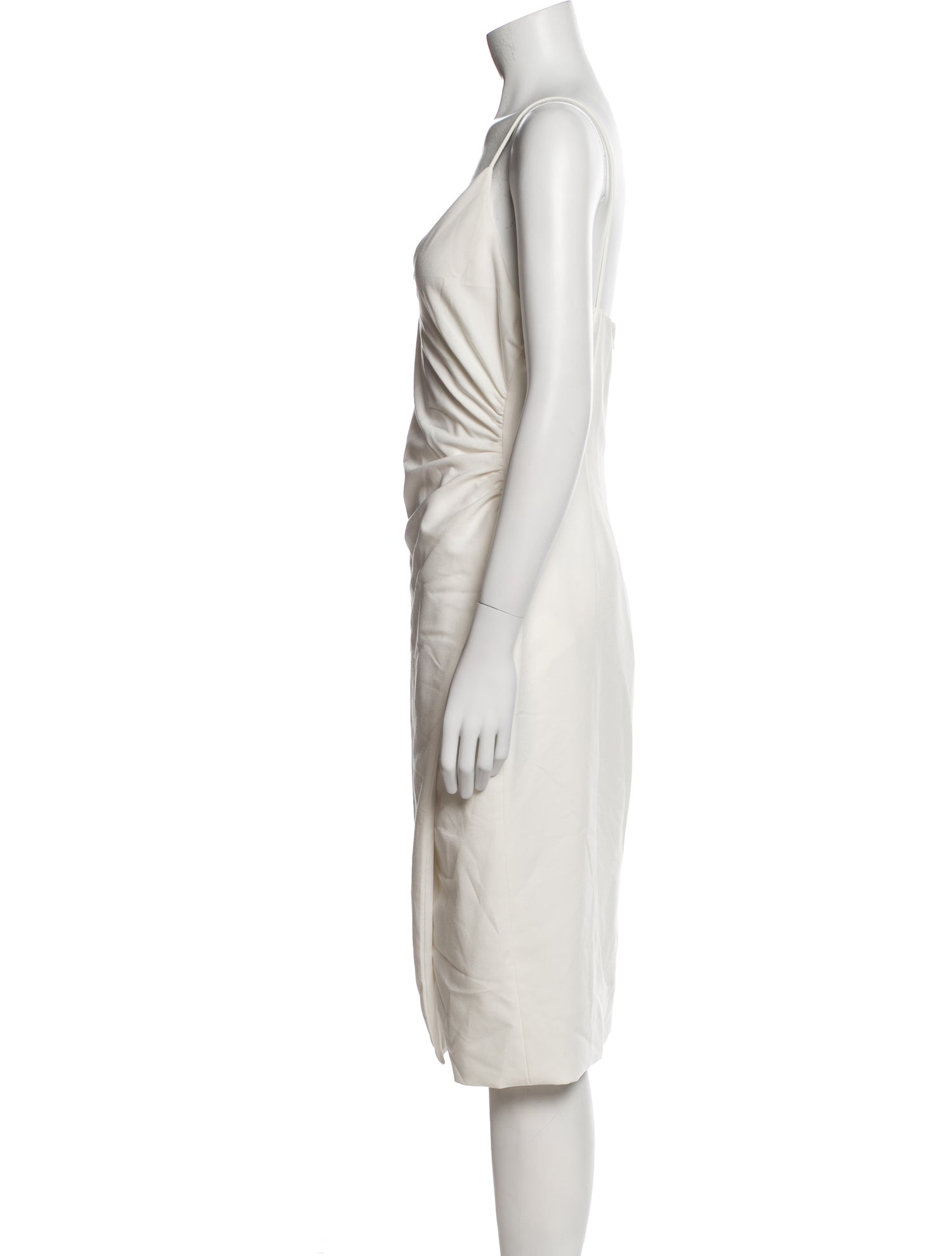 Black Halo Cowl Neck Knee-Length Dress