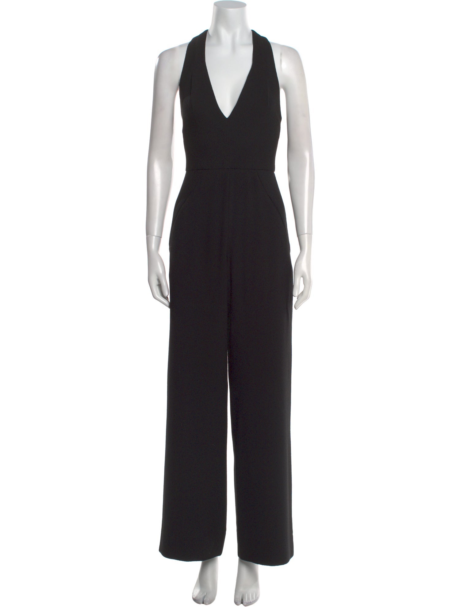 Black Halo V-Neck Jumpsuit