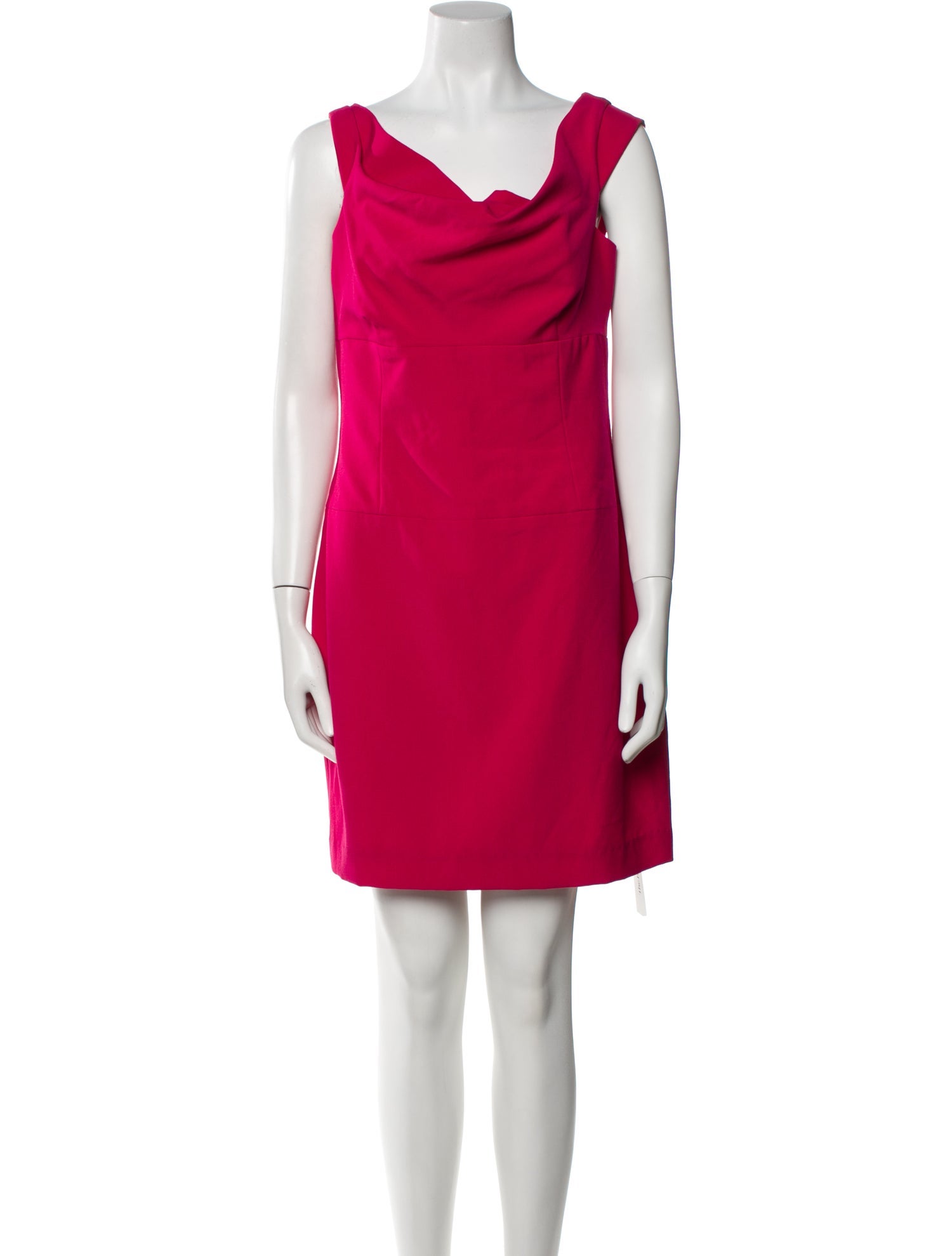 Black Halo Cowl Neck Mini Dress