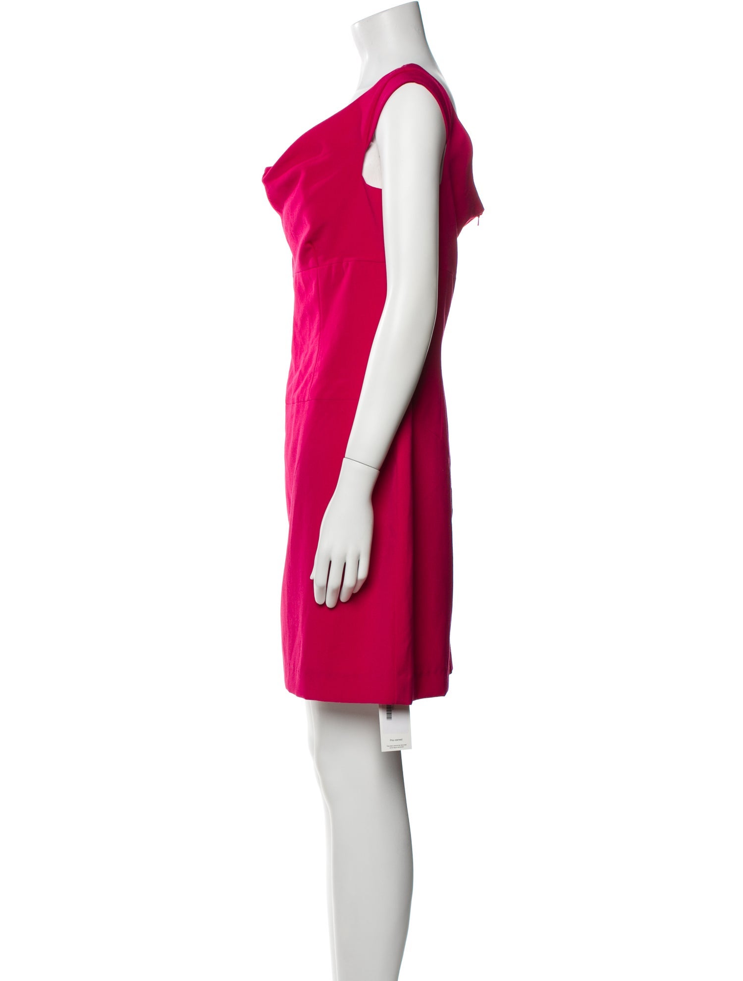 Black Halo Cowl Neck Mini Dress