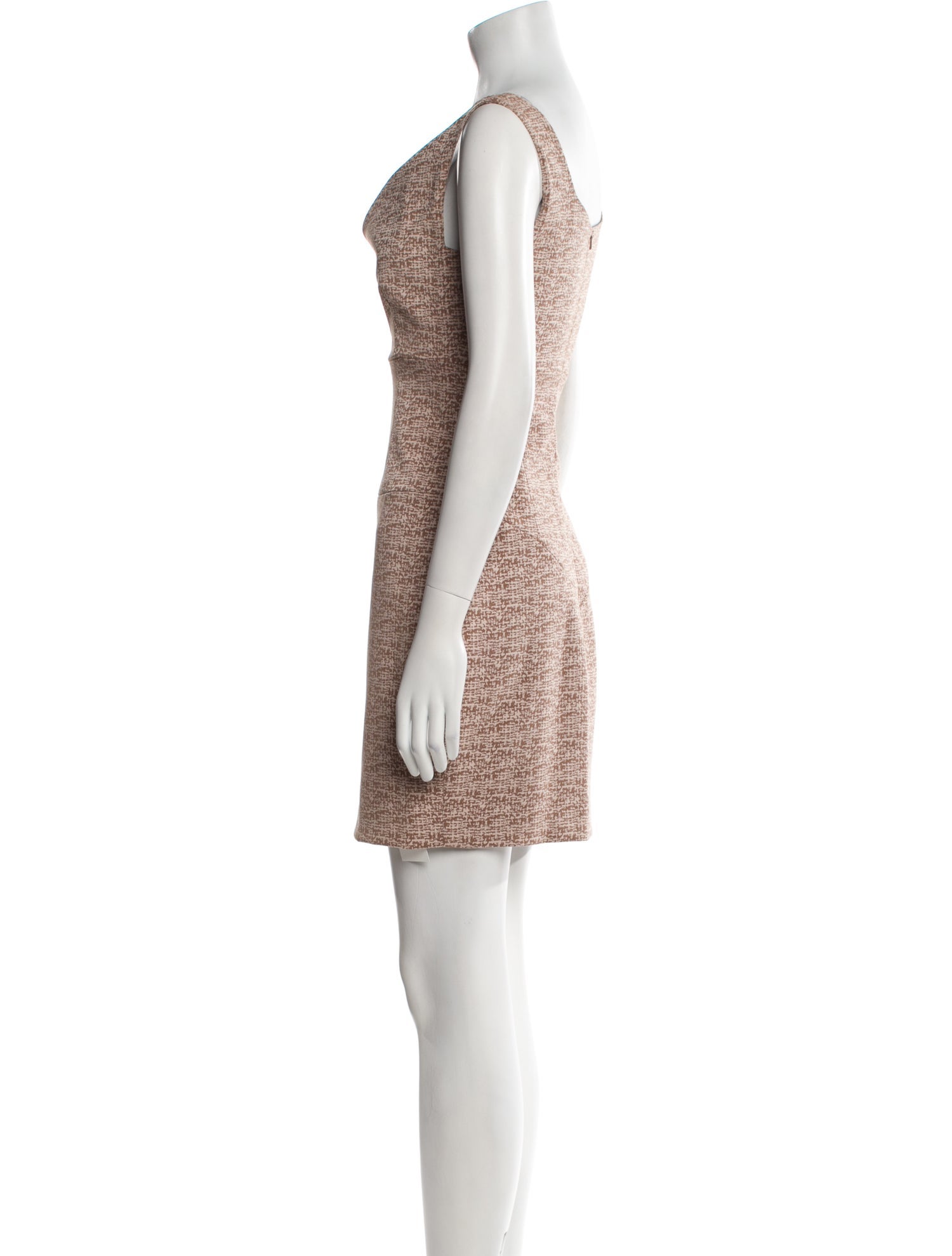 Black Halo V-Neck Mini Dress