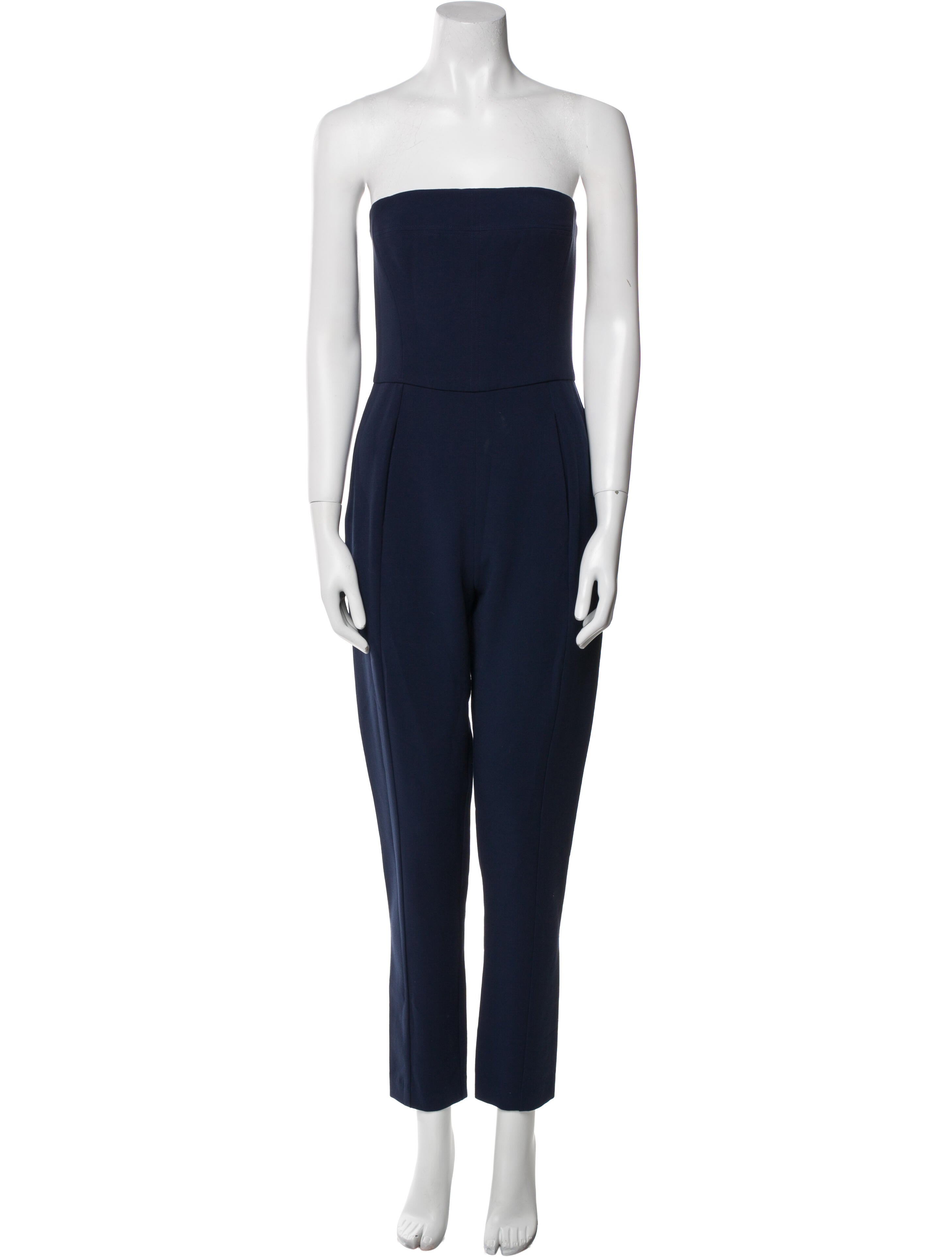 Black Halo Strapless Jumpsuit