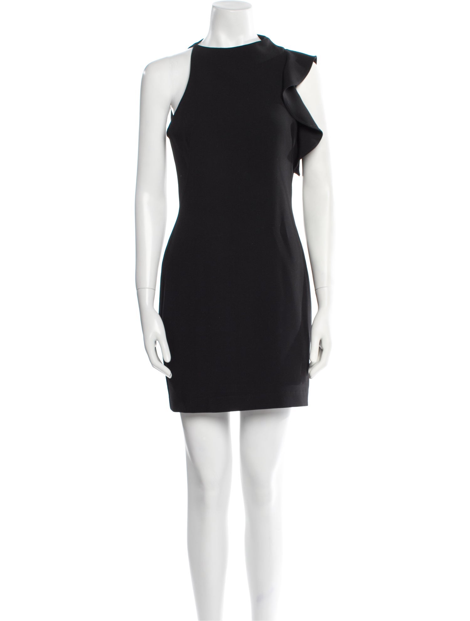 Black Halo Bateau Neckline Mini Dress