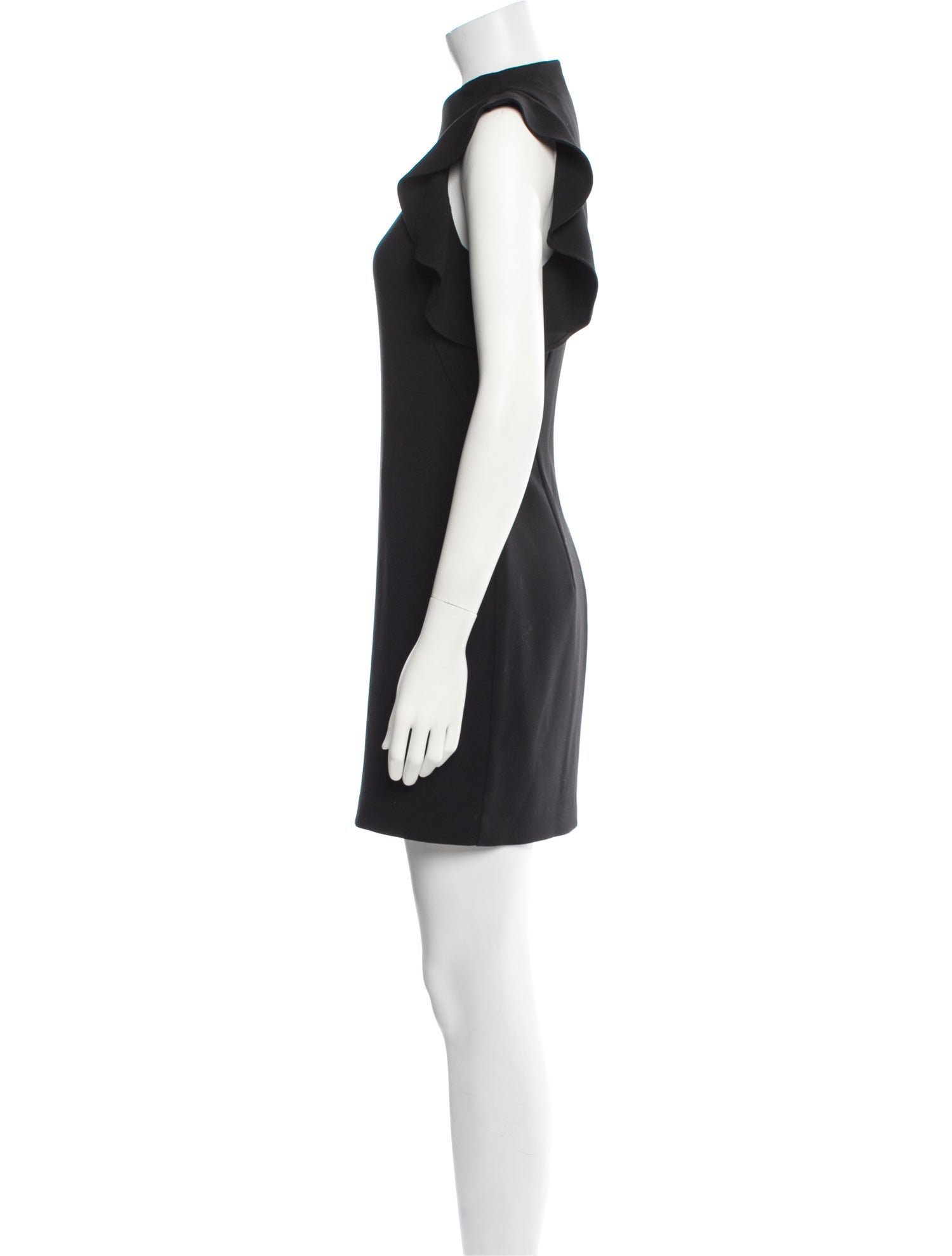 Black Halo Bateau Neckline Mini Dress