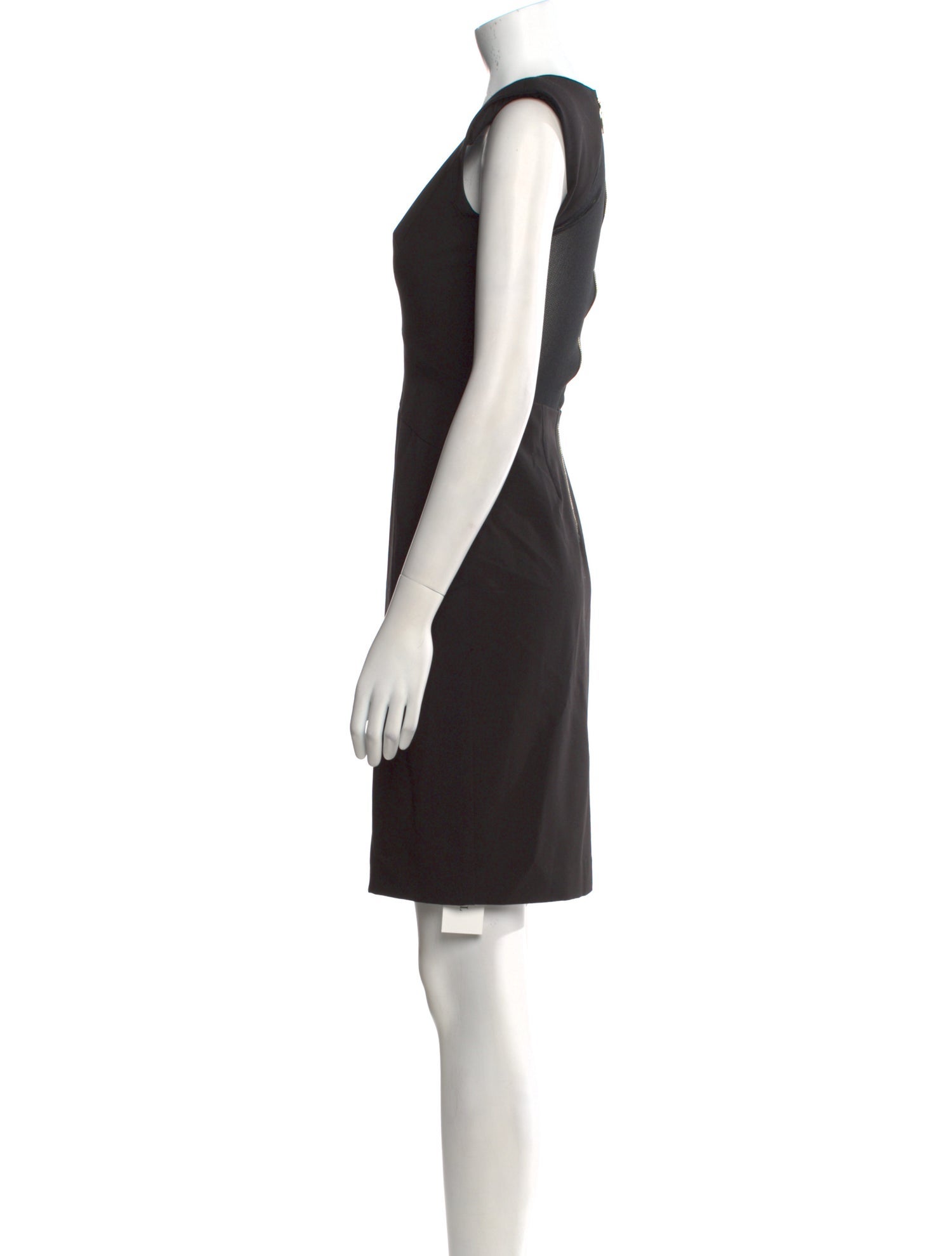 Black Halo V-Neck Knee-Length Dress