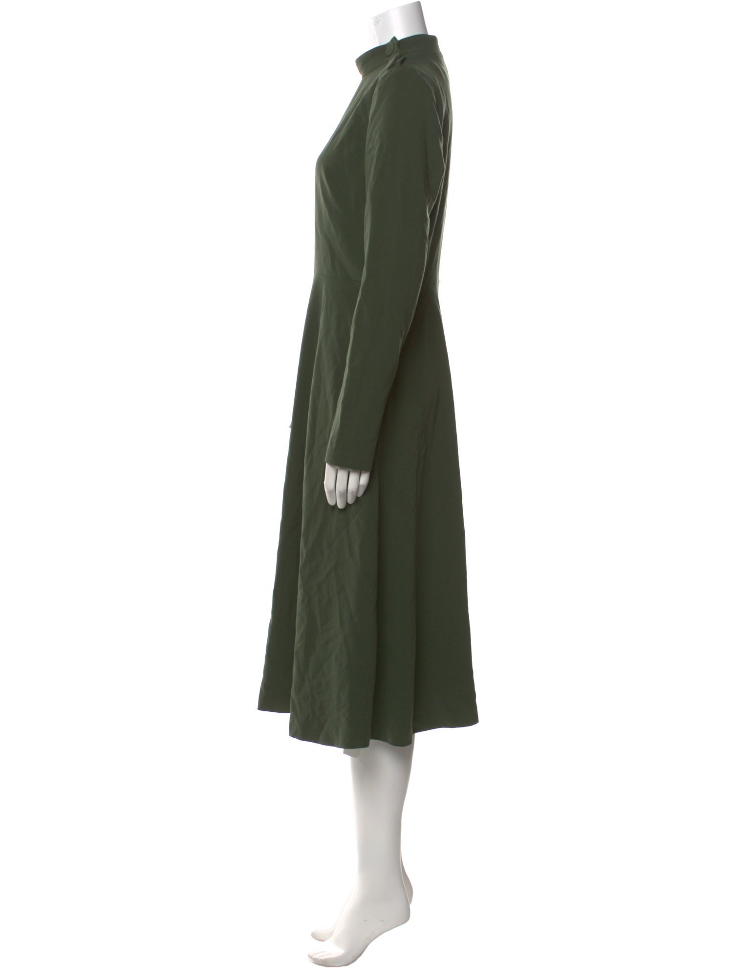 Black Halo Mock Neck Midi Length Dress