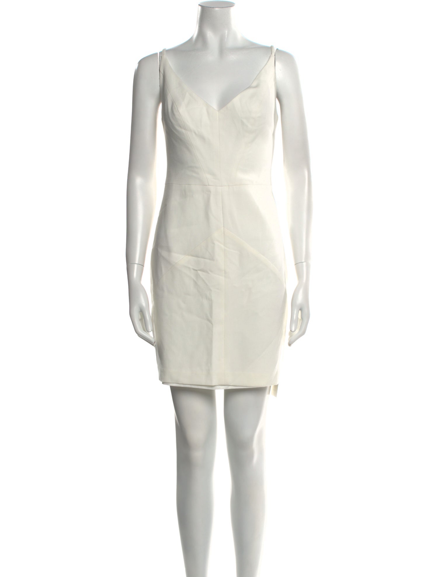 Black Halo V-Neck Mini Dress