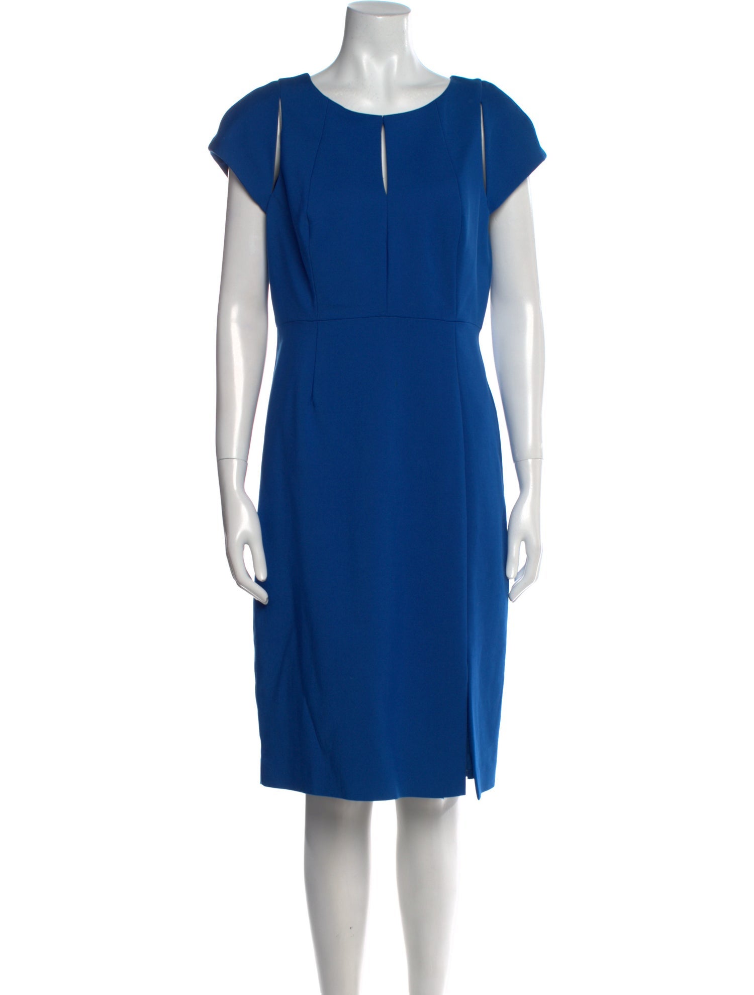 Black Halo Crew Neck Midi Length Dress