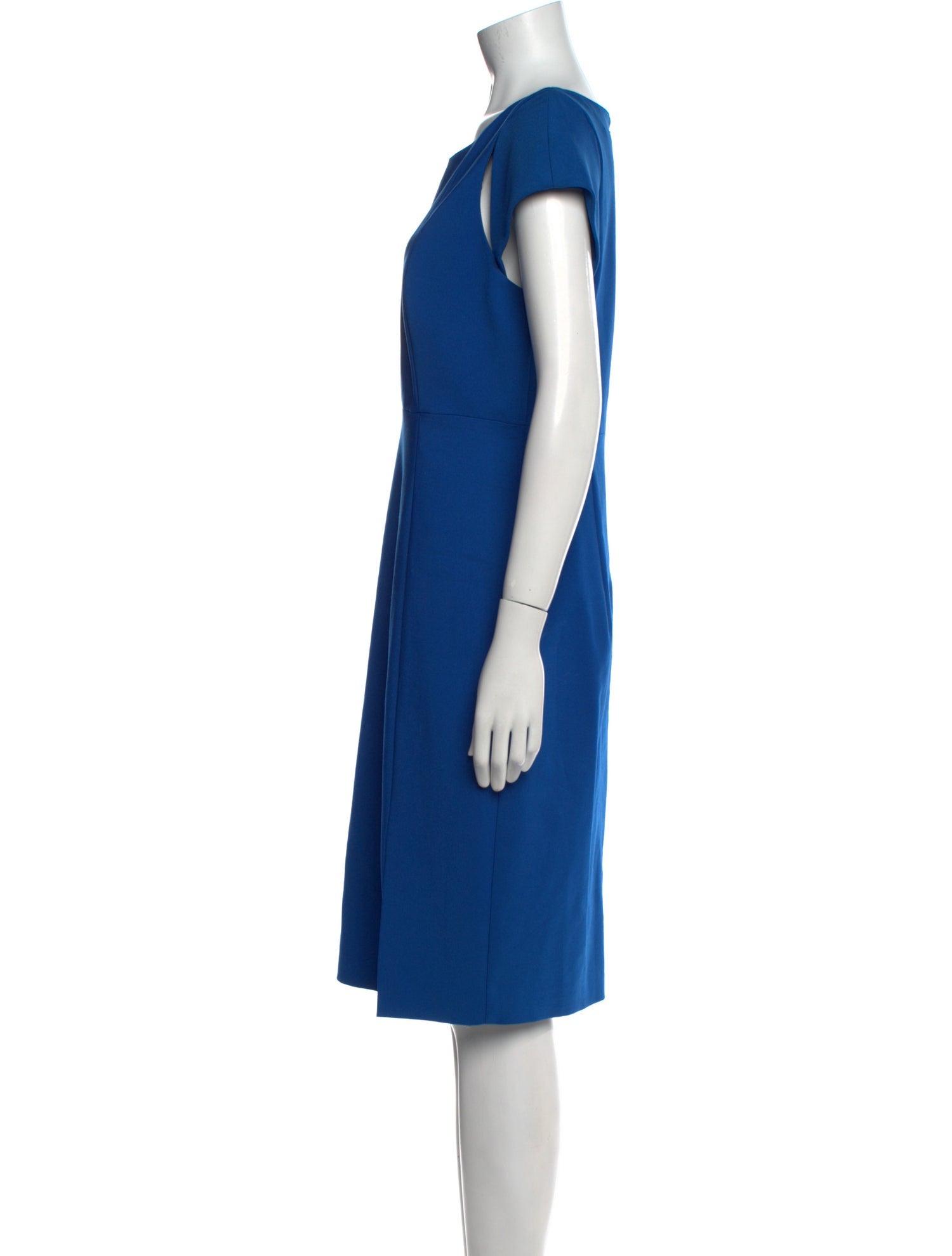 Black Halo Crew Neck Midi Length Dress