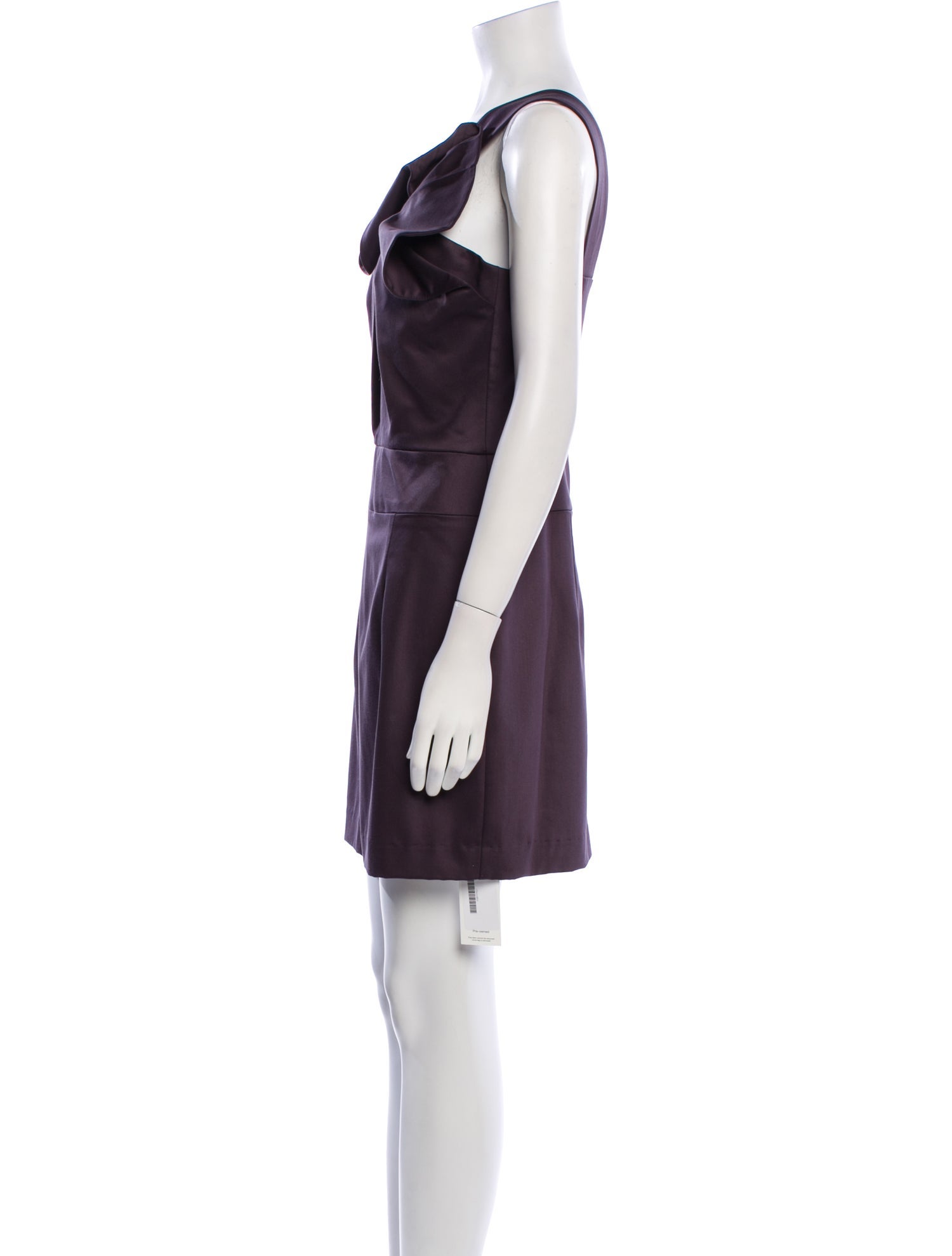 Black Halo Cowl Neck Mini Dress