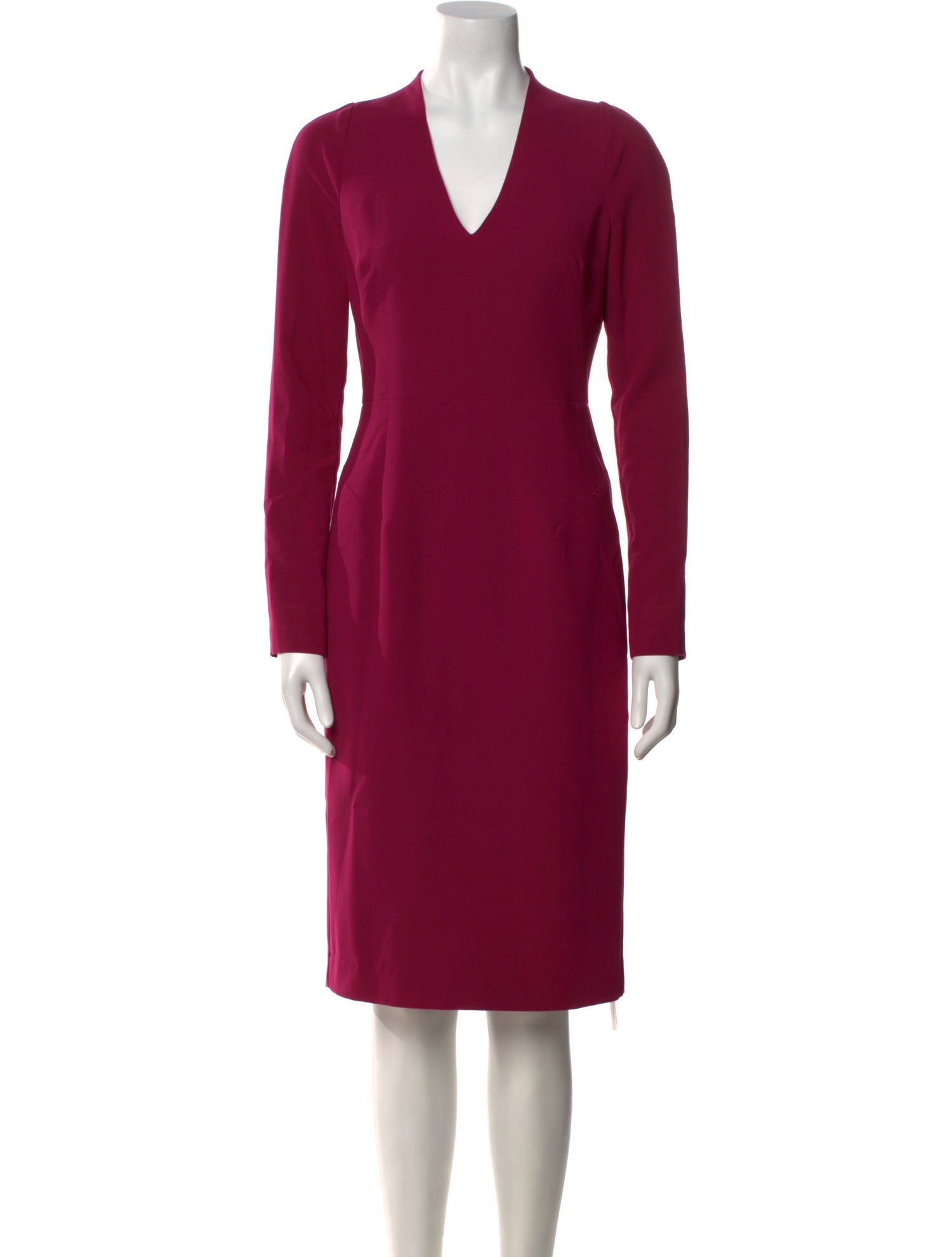 Black Halo V-Neck Midi Length Dress