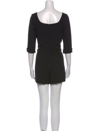 Black Halo Cowl Neck Romper