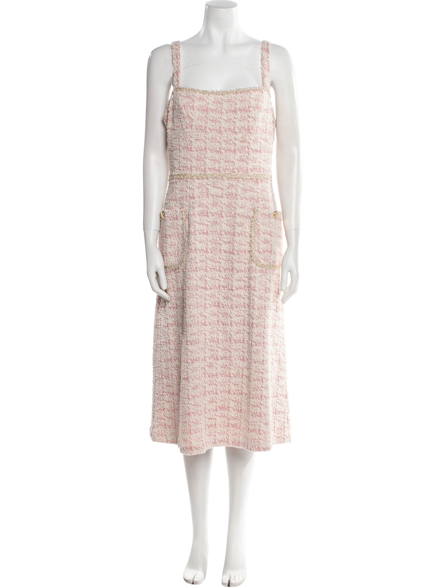 Black Halo Floral Print Midi Length Dress