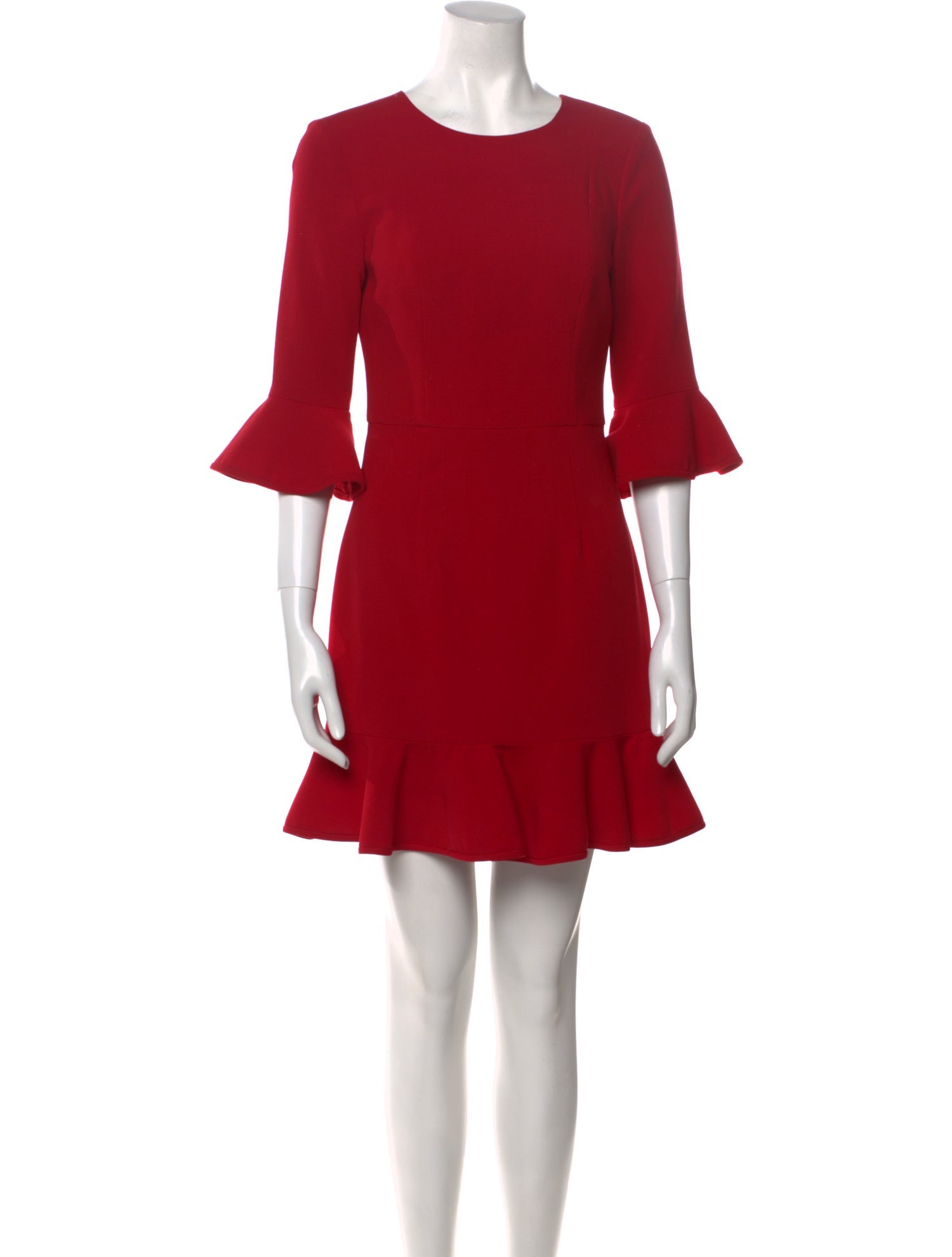 Black Halo Crew Neck Mini Dress