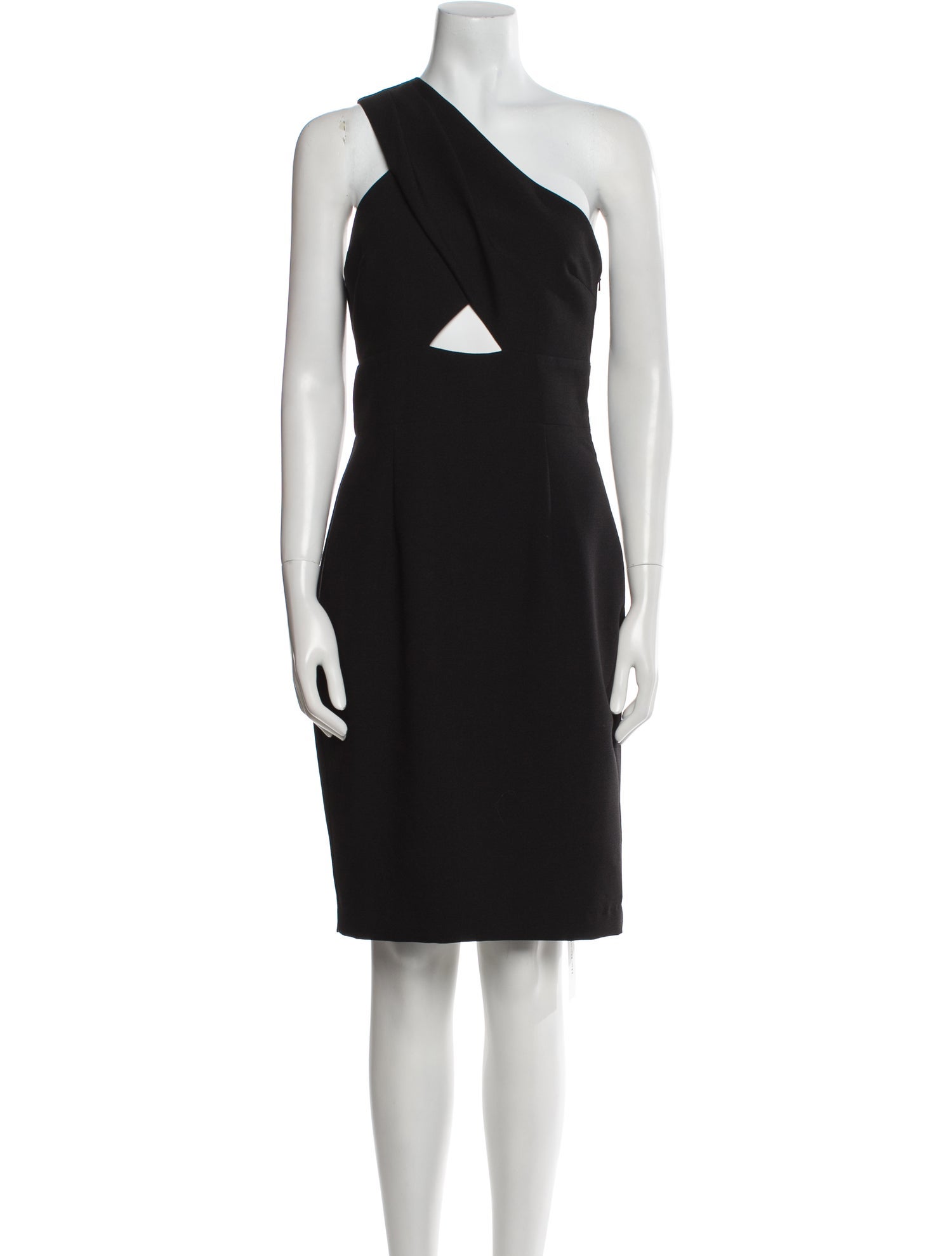 Black Halo One-Shoulder Knee-Length Dress w/ Tags