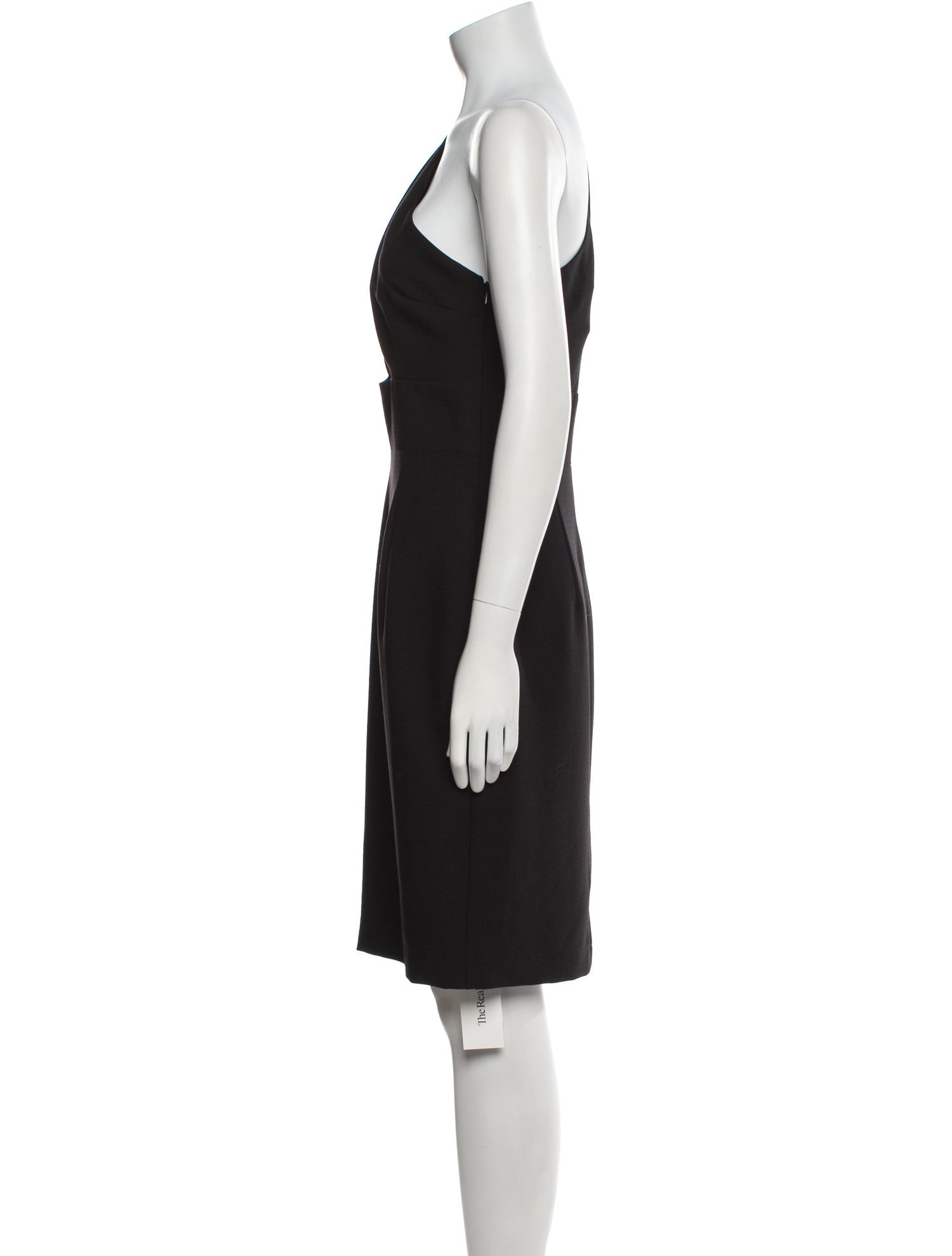 Black Halo One-Shoulder Knee-Length Dress w/ Tags