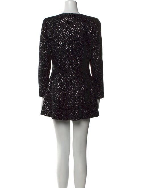 Black Halo Polka Dot Print V-Neck Romper