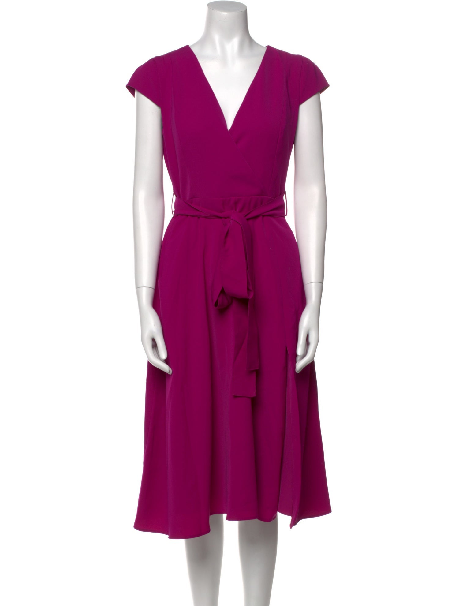 Black Halo V-Neck Midi Length Dress w/ Tags