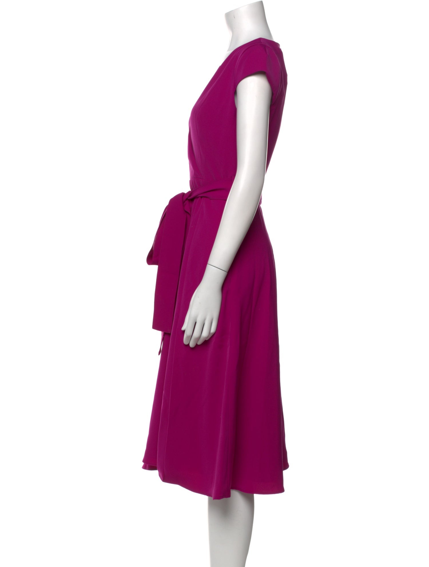 Black Halo V-Neck Midi Length Dress w/ Tags