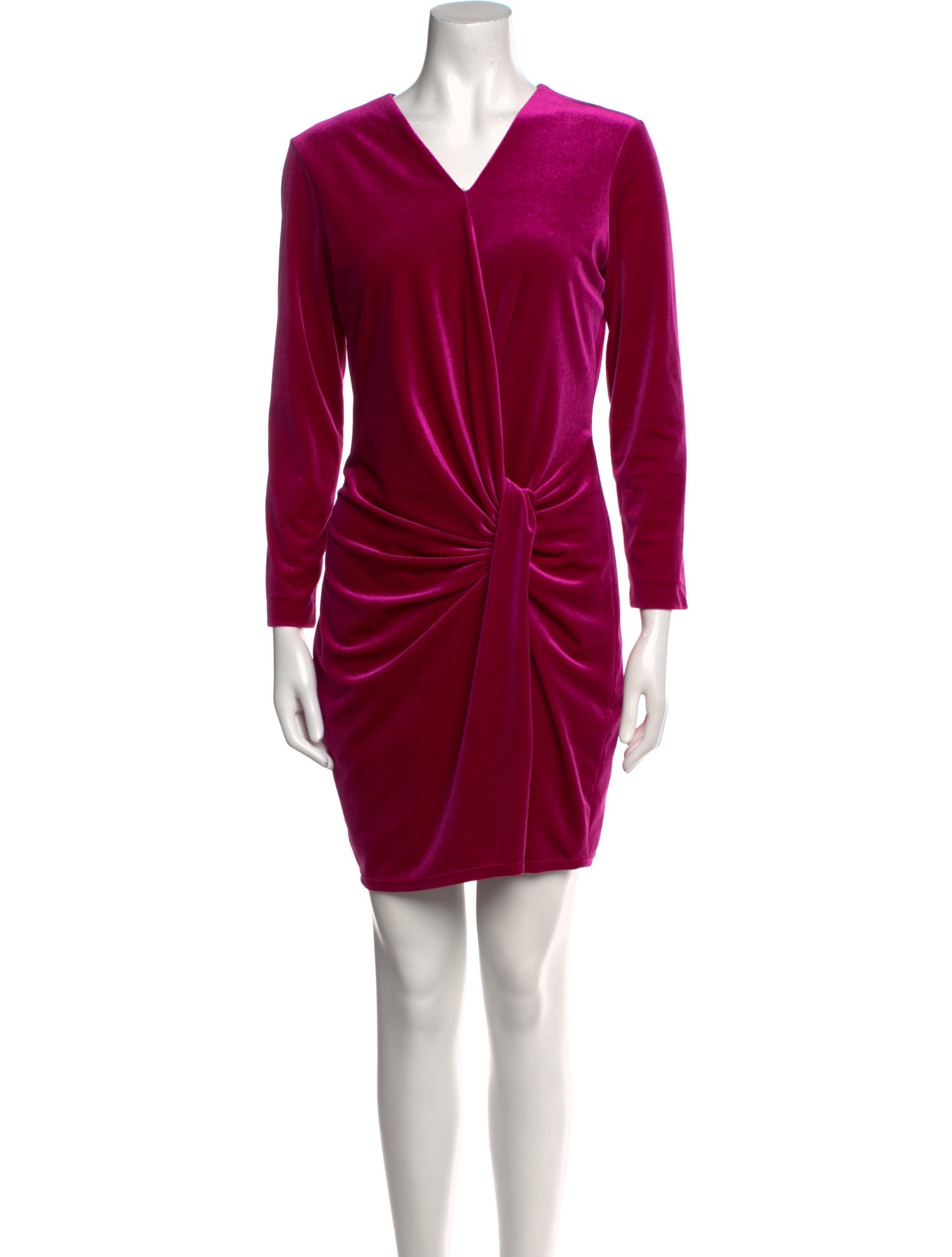 Black Halo V-Neck Mini Dress