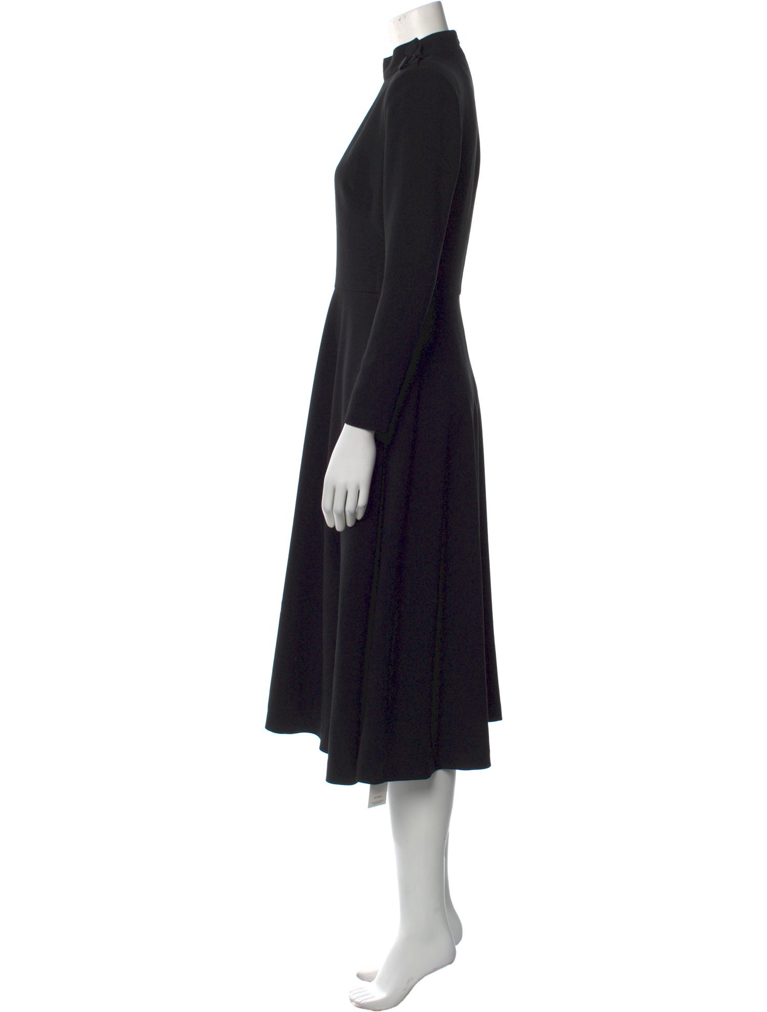 Black Halo Mock Neck Midi Length Dress