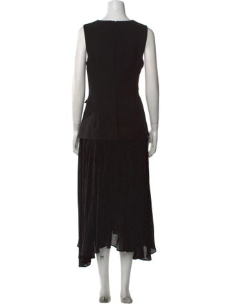 Black Halo Square Neckline Long Dress