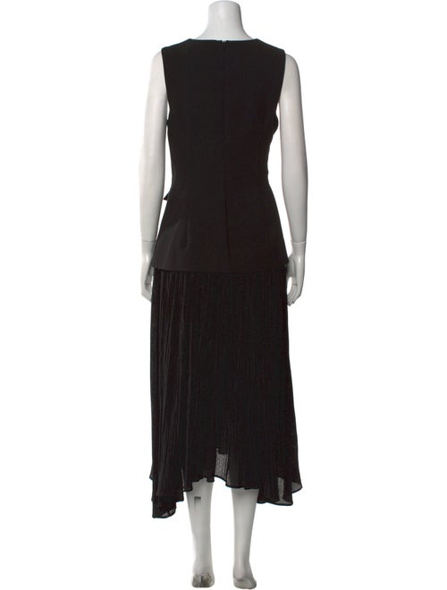 Black Halo Square Neckline Long Dress