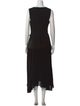 Black Halo Square Neckline Long Dress